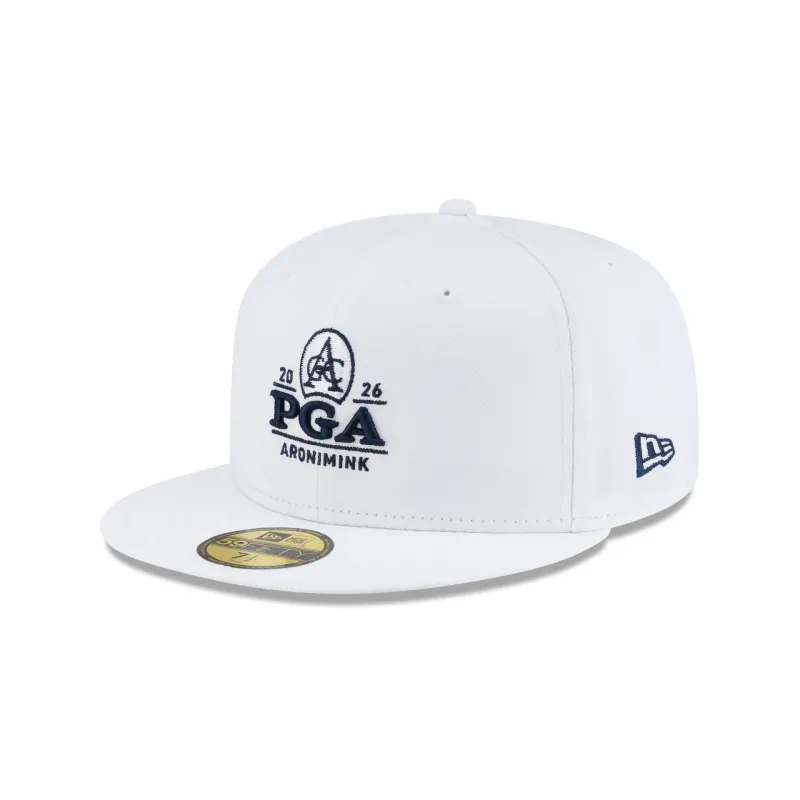 2026 PGA Championship Aronimink White 59FIFTY Fitted Hat made by New Era