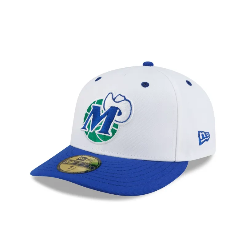 Dallas Mavericks Hardwood Classics 90s White 59FIFTY Fitted Hat made by New Era