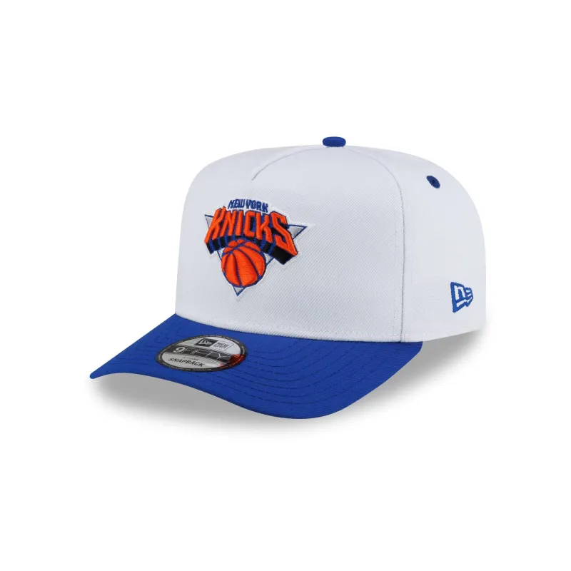 New York Knicks Hardwood Classics 90s Panel 9FIFTY A-Frame Snapback Hat made by New Era