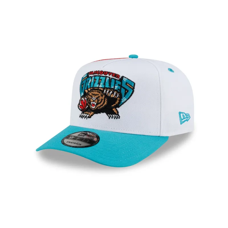 Vancouver Grizzlies Hardwood Classics 90s Panel 9FIFTY A-Frame Snapback Hat made by New Era