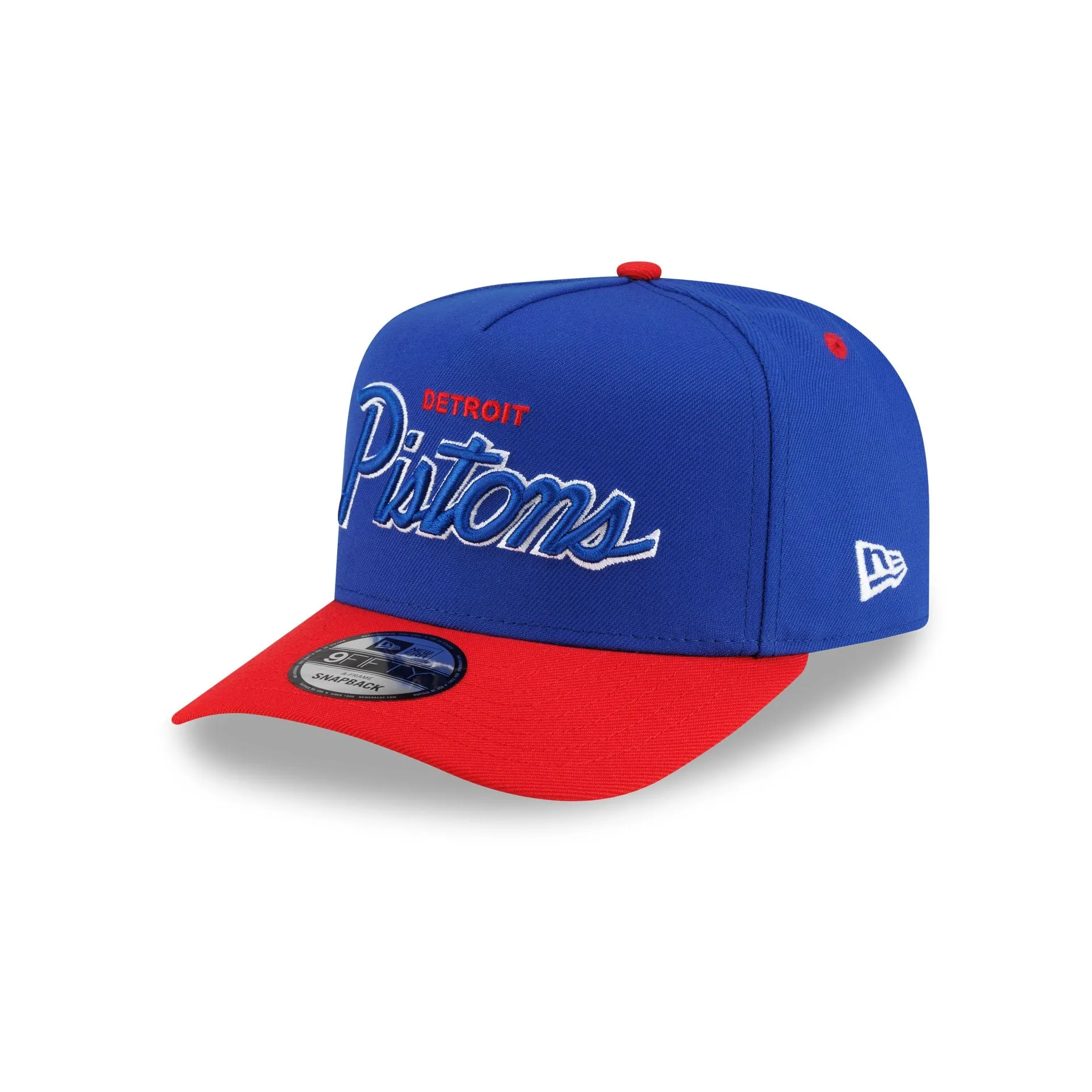 Detroit Pistons Hardwood Classics 90s Script 9FIFTY A-Frame Snapback Hat sold by New Era product image thumbnail 3