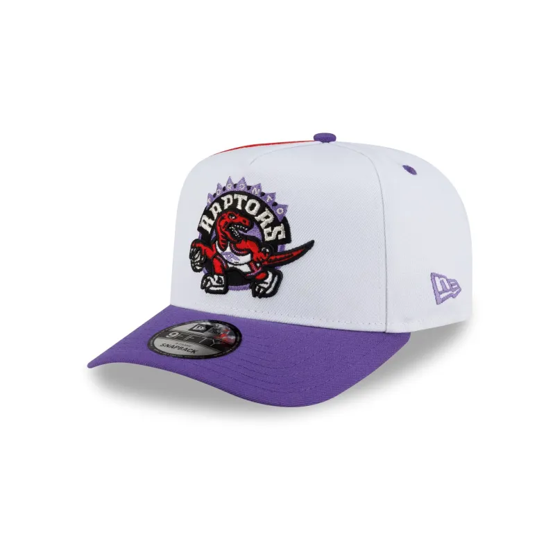 Toronto Raptors Hardwood Classics 90s Panel 9FIFTY A-Frame Snapback Hat made by New Era