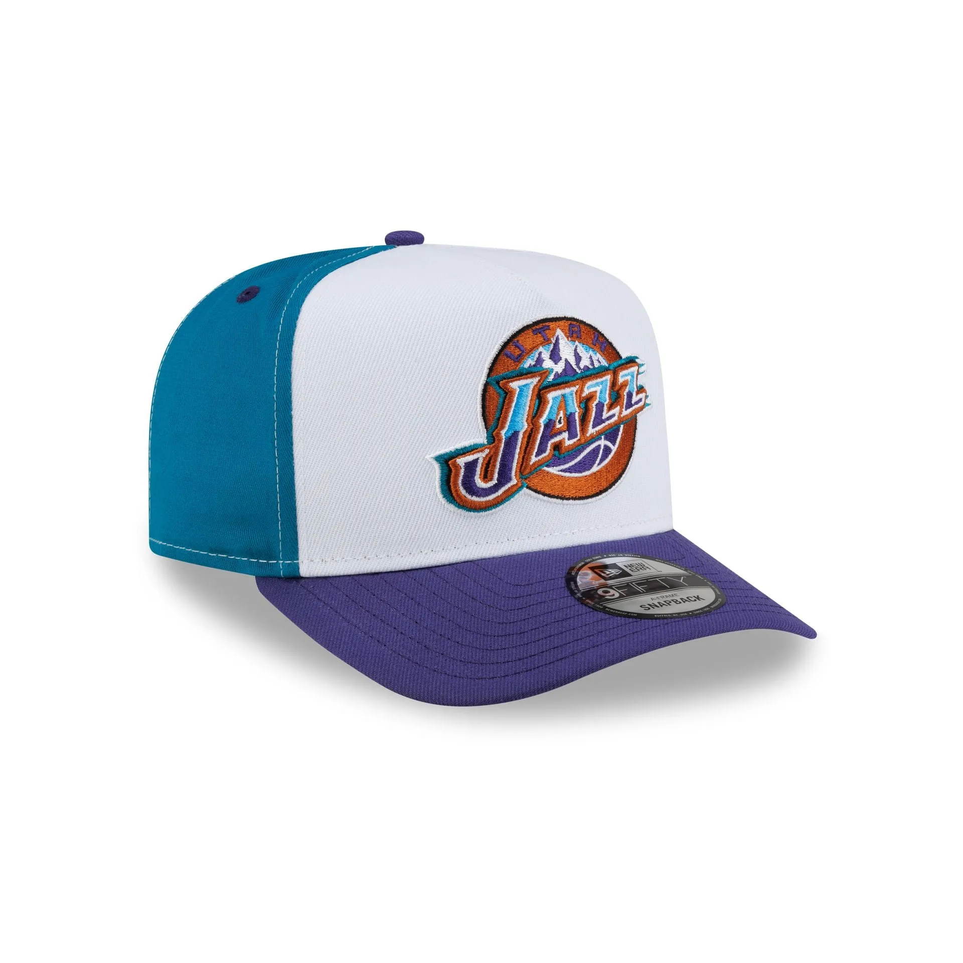 Utah Jazz Hardwood Classics 90s Panel 9FIFTY A-Frame Snapback Hat sold by New Era product image thumbnail 3