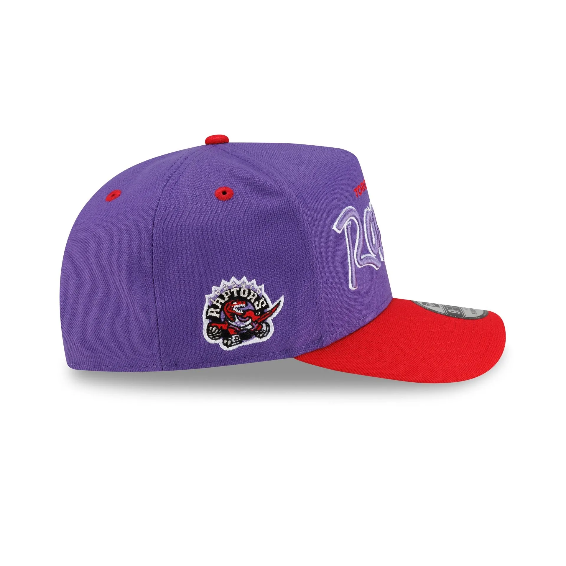 Toronto Raptors Hardwood Classics 90s Script 9FIFTY A-Frame Snapback Hat sold by New Era product image thumbnail 4