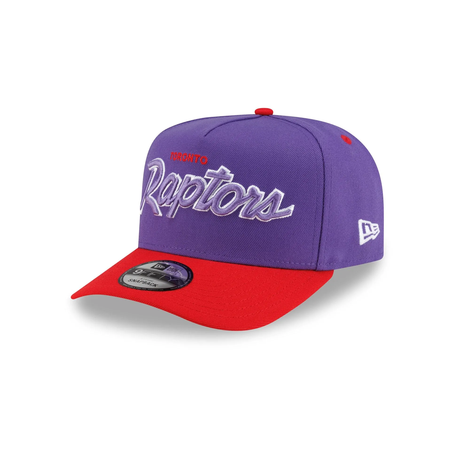 Toronto Raptors Hardwood Classics 90s Script 9FIFTY A-Frame Snapback Hat sold by New Era product image thumbnail 3