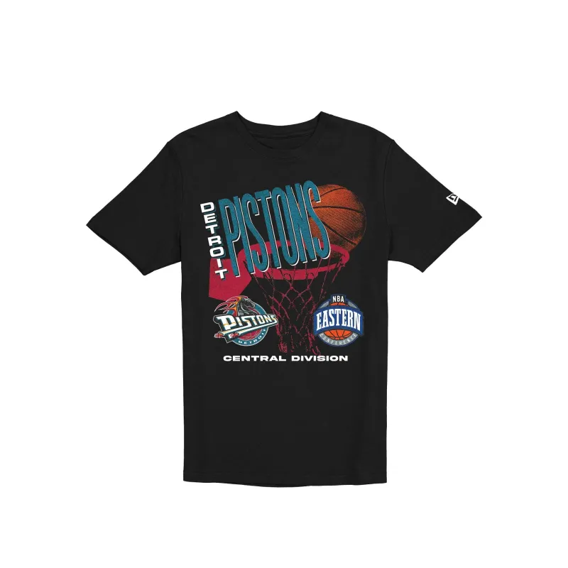 Detroit Pistons Hardwood Classics 90s T-Shirt made by New Era