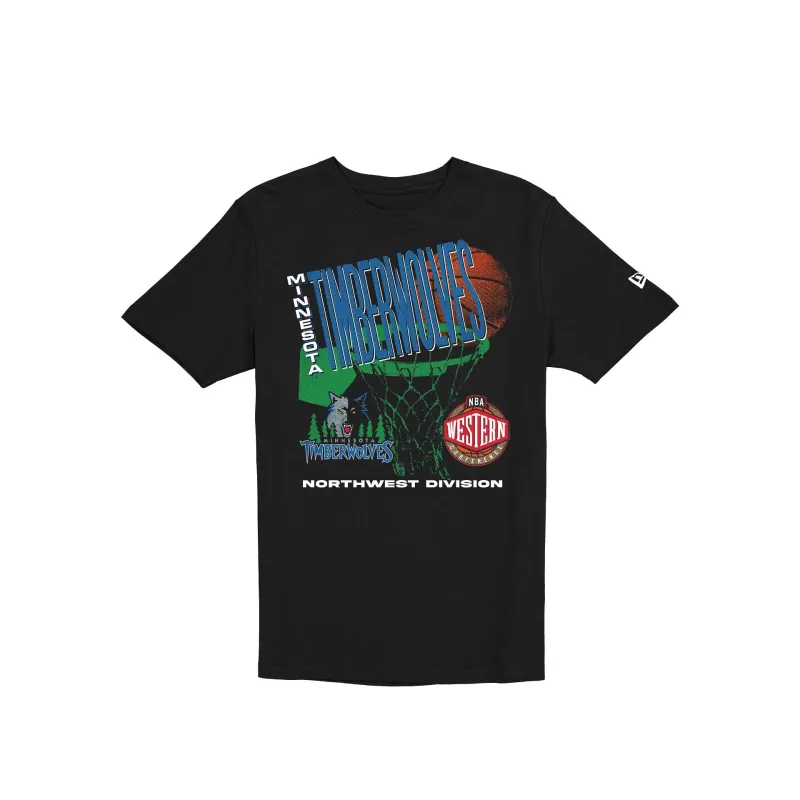 Minnesota Timberwolves Hardwood Classics 90s T-Shirt made by New Era