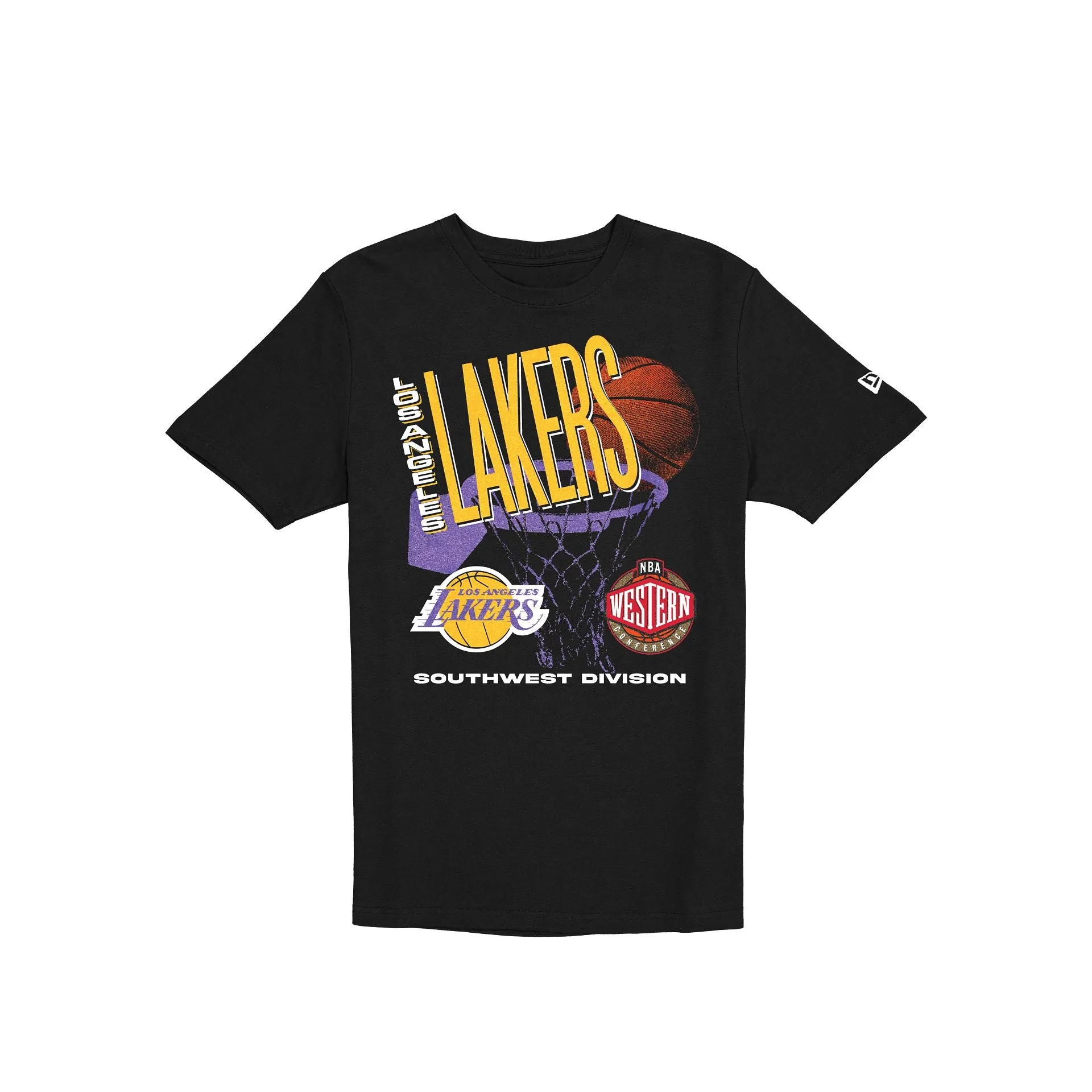 Los Angeles Lakers Hardwood Classics 90s T-Shirt sold by New Era