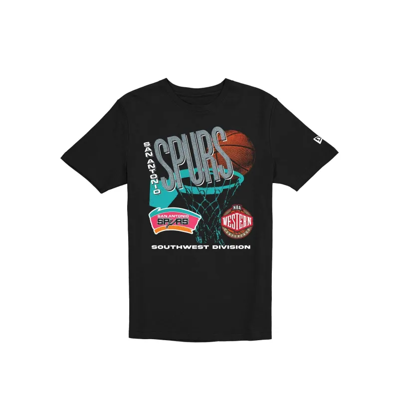 San Antonio Spurs Hardwood Classics 90s T-Shirt made by New Era