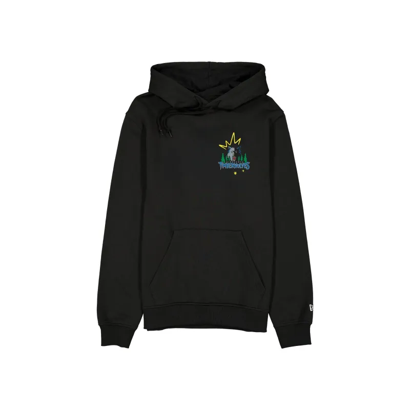 Minnesota Timberwolves Hardwood Classics 90s Hoodie made by New Era
