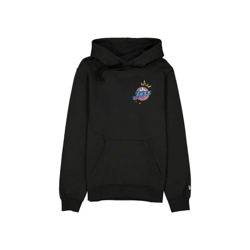 Utah Jazz Hardwood Classics 90s Hoodie made by New Era