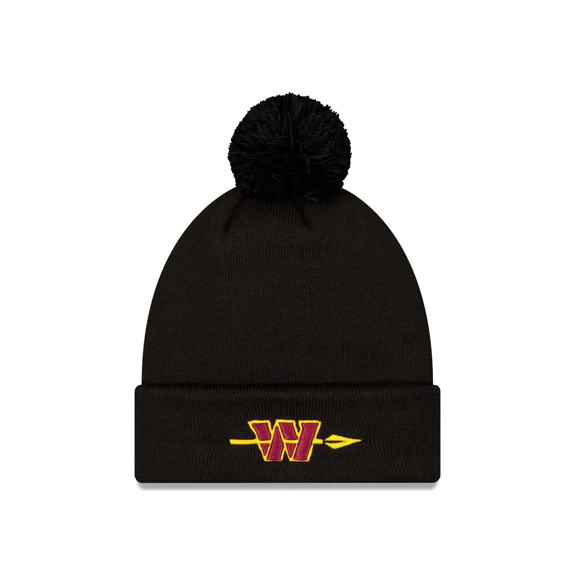 Washington Commanders Hail Raiser Pom Knit Hat sold by New Era