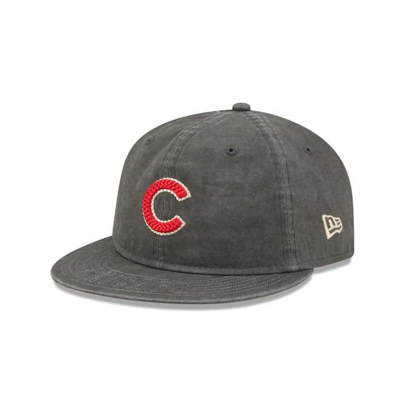 Chicago Cubs Visor Stitch Retro Crown 59FIFTY Fitted Hat made by New Era