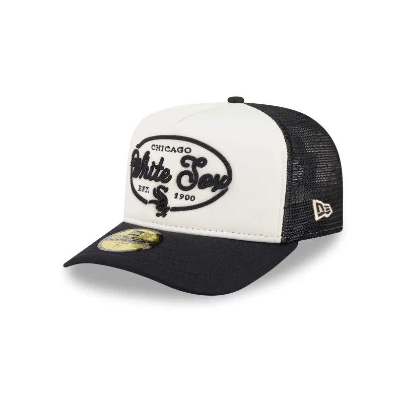 Chicago White Sox Chrome 59FIFTY Fitted Trucker Hat made by New Era