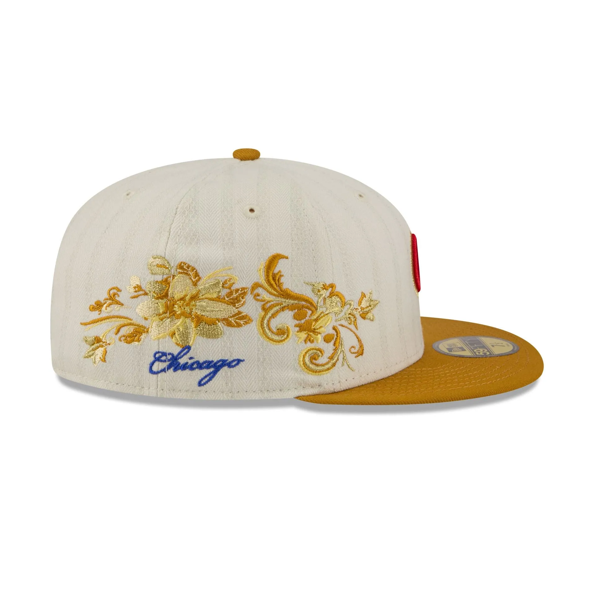 Chicago Cubs Chrome Herringbone 59FIFTY Fitted Hat sold by New Era product image thumbnail 4