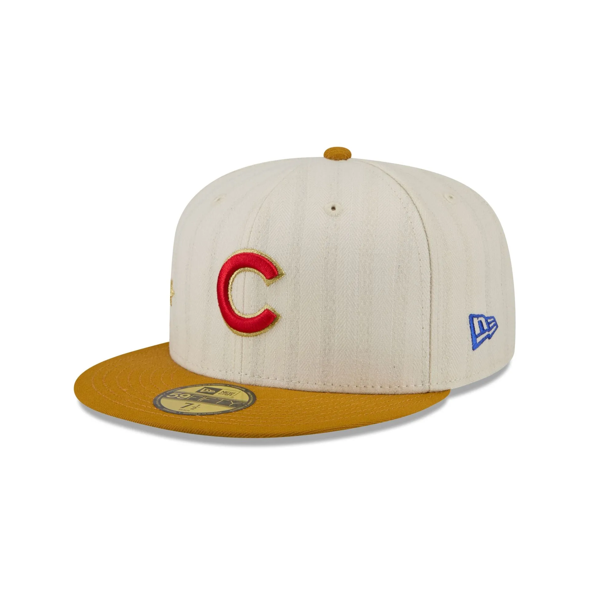 Chicago Cubs Chrome Herringbone 59FIFTY Fitted Hat sold by New Era product image thumbnail 3