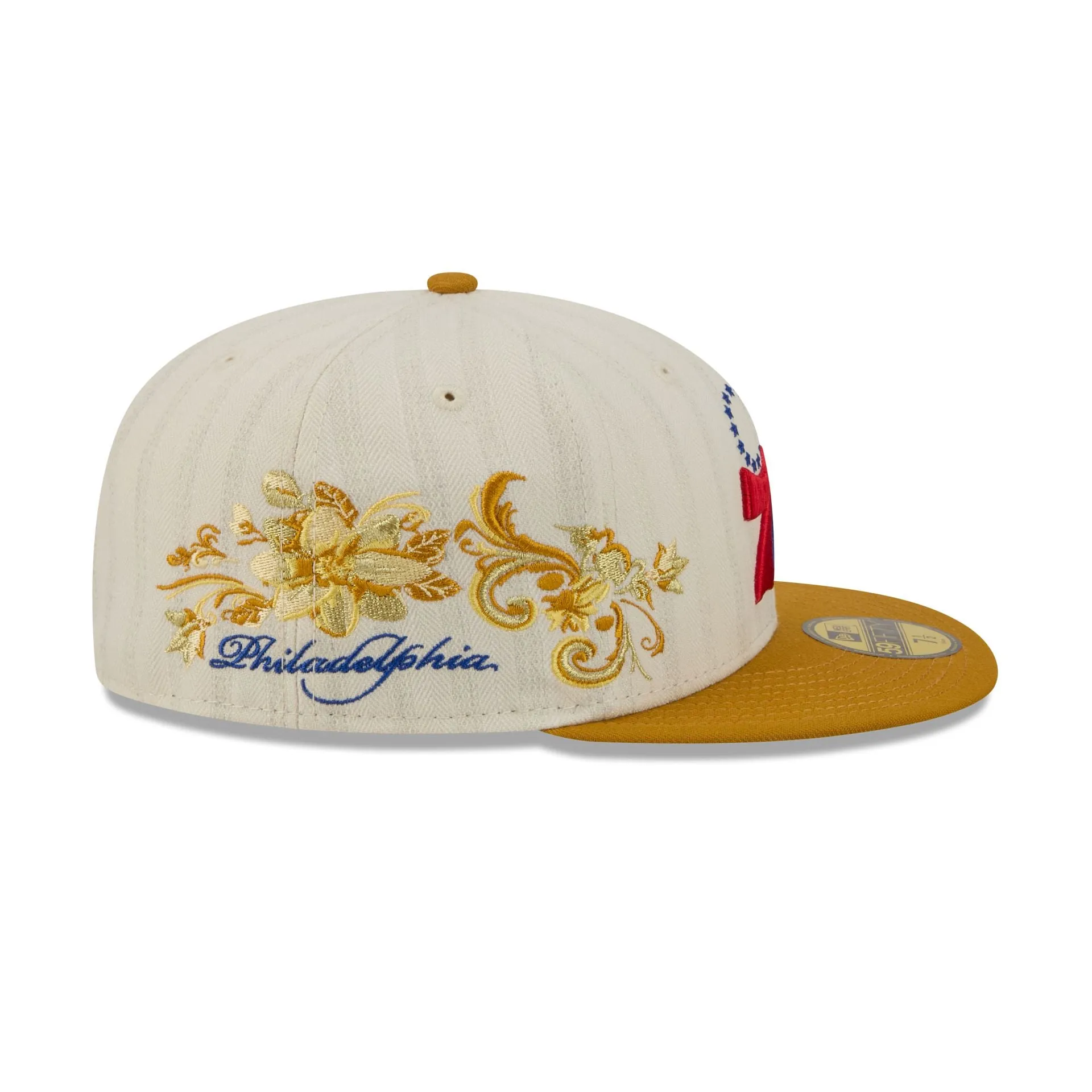 Philadelphia 76ers Chrome Herringbone 59FIFTY Fitted Hat sold by New Era product image thumbnail 4