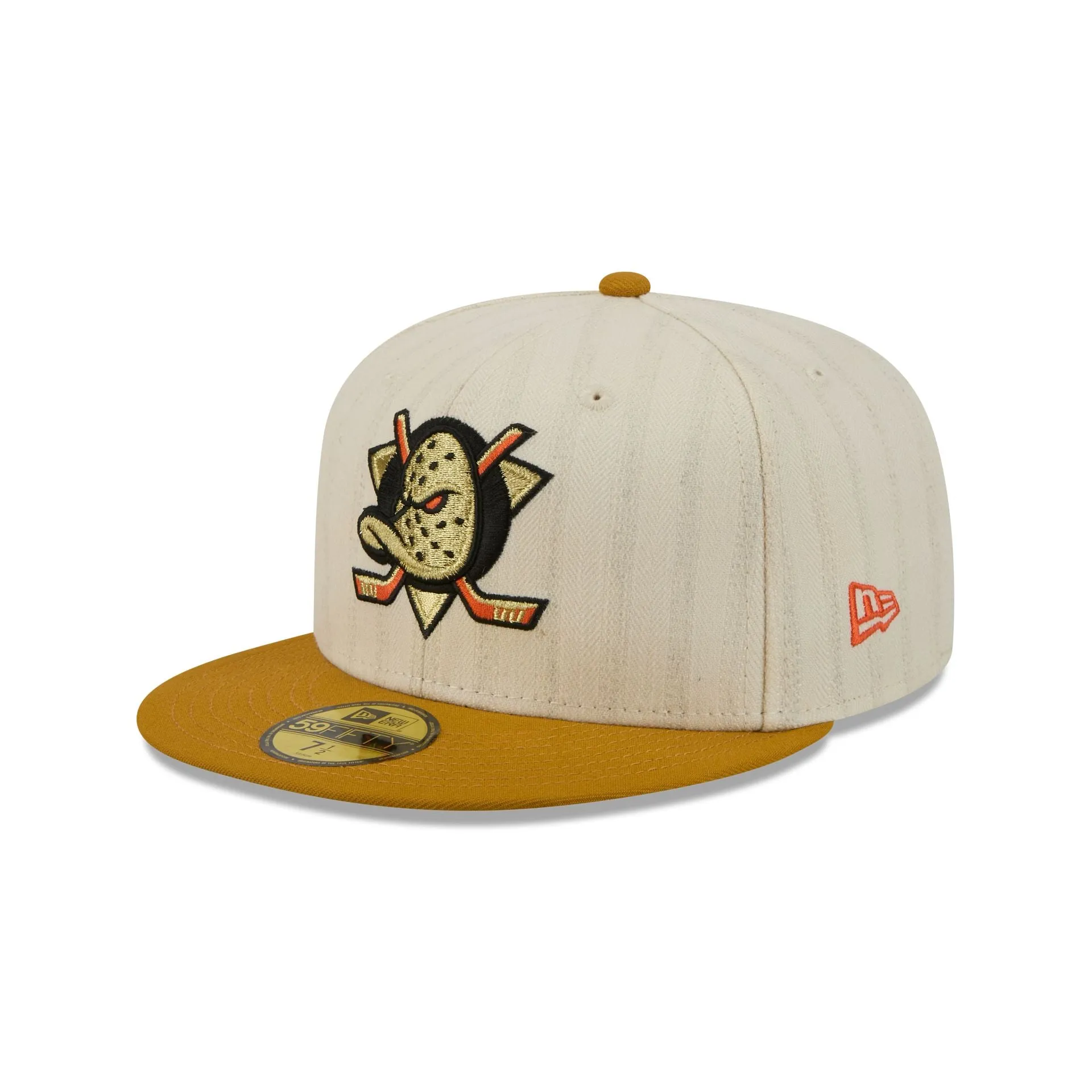 Anaheim Ducks Chrome Herringbone 59FIFTY Fitted Hat sold by New Era product image thumbnail 3