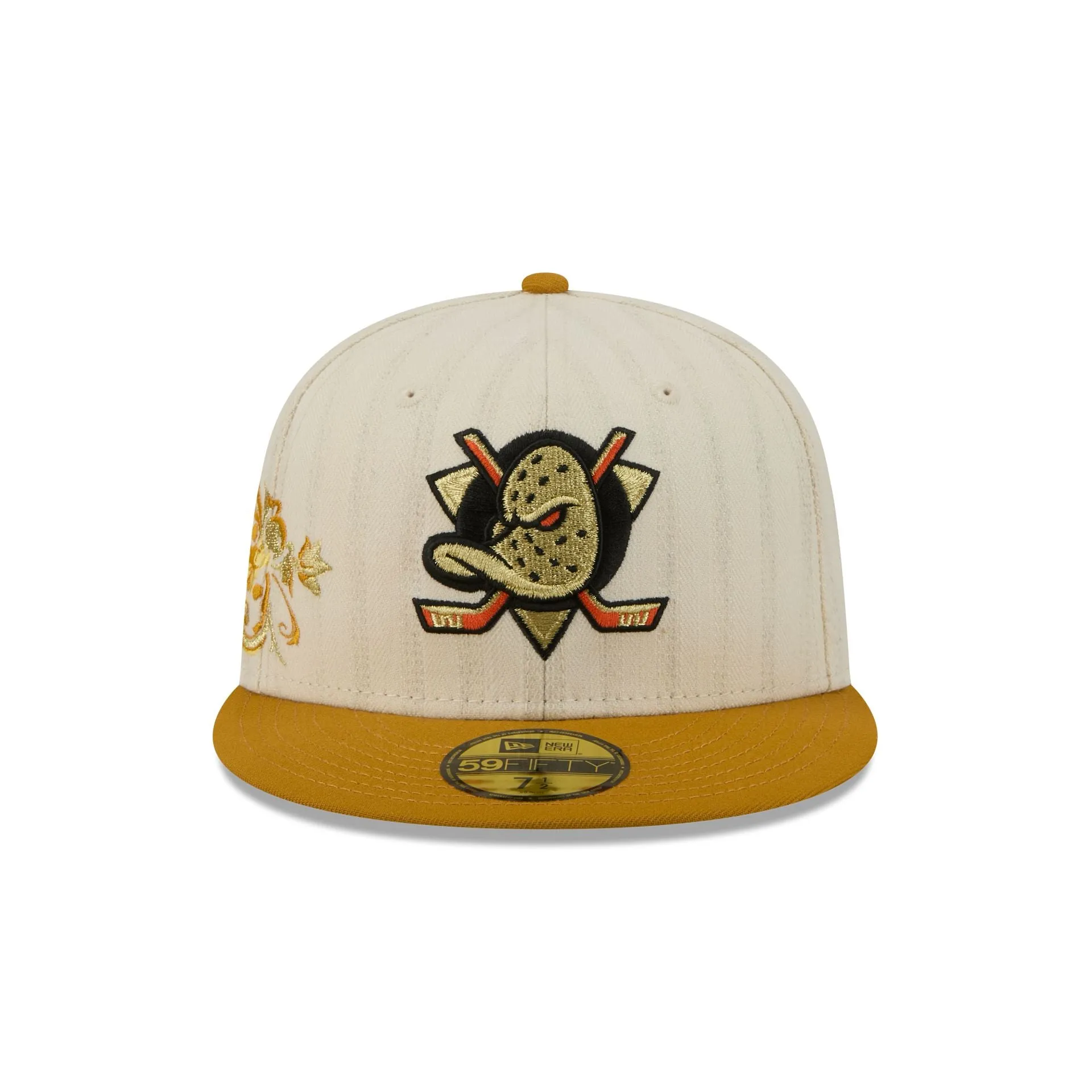 Anaheim Ducks Chrome Herringbone 59FIFTY Fitted Hat sold by New Era product image thumbnail 2