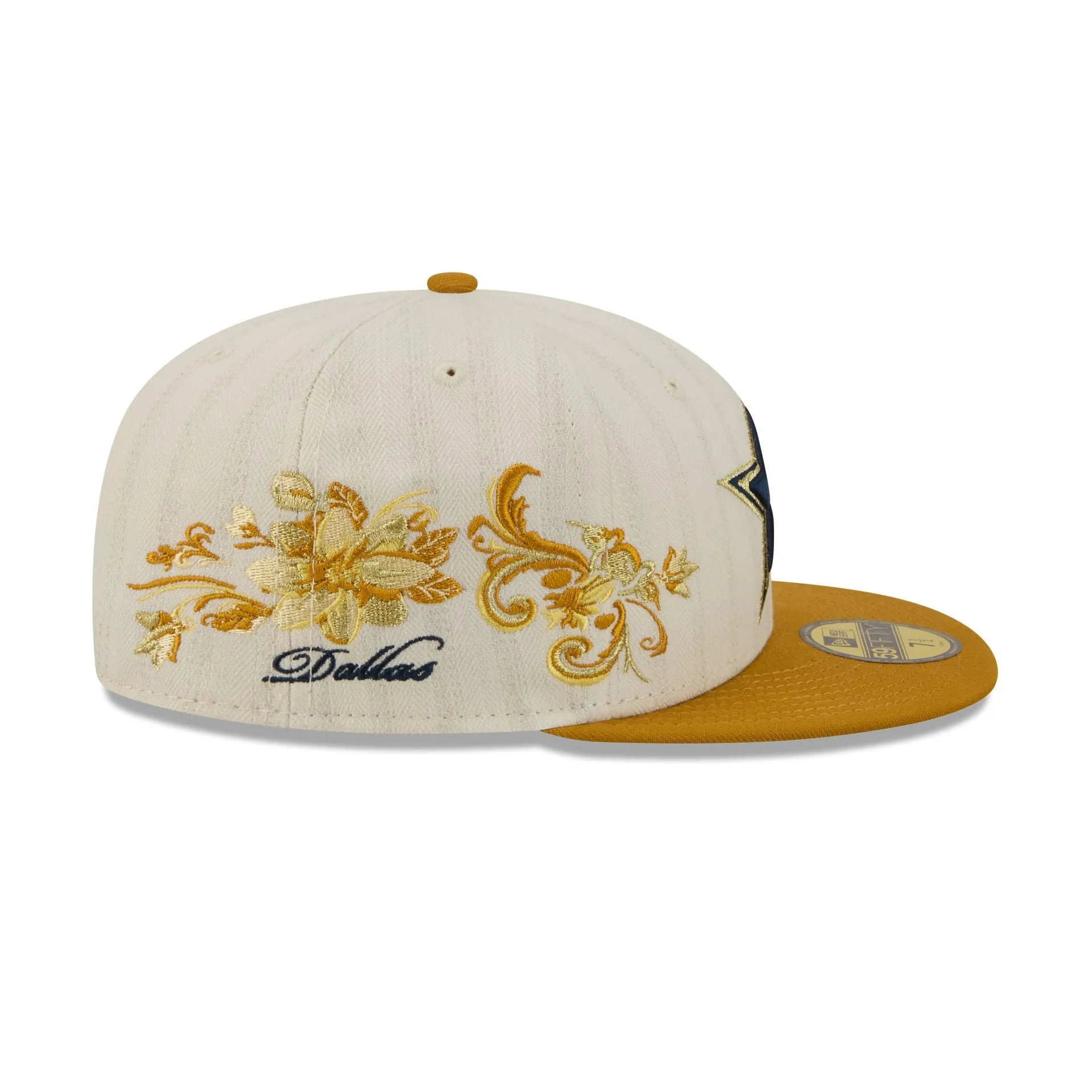 Dallas Cowboys Chrome Herringbone 59FIFTY Fitted Hat sold by New Era product image thumbnail 4