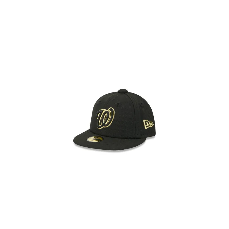 Washington Nationals Gold Logo Mini 59FIFTY Fitted Hat made by New Era