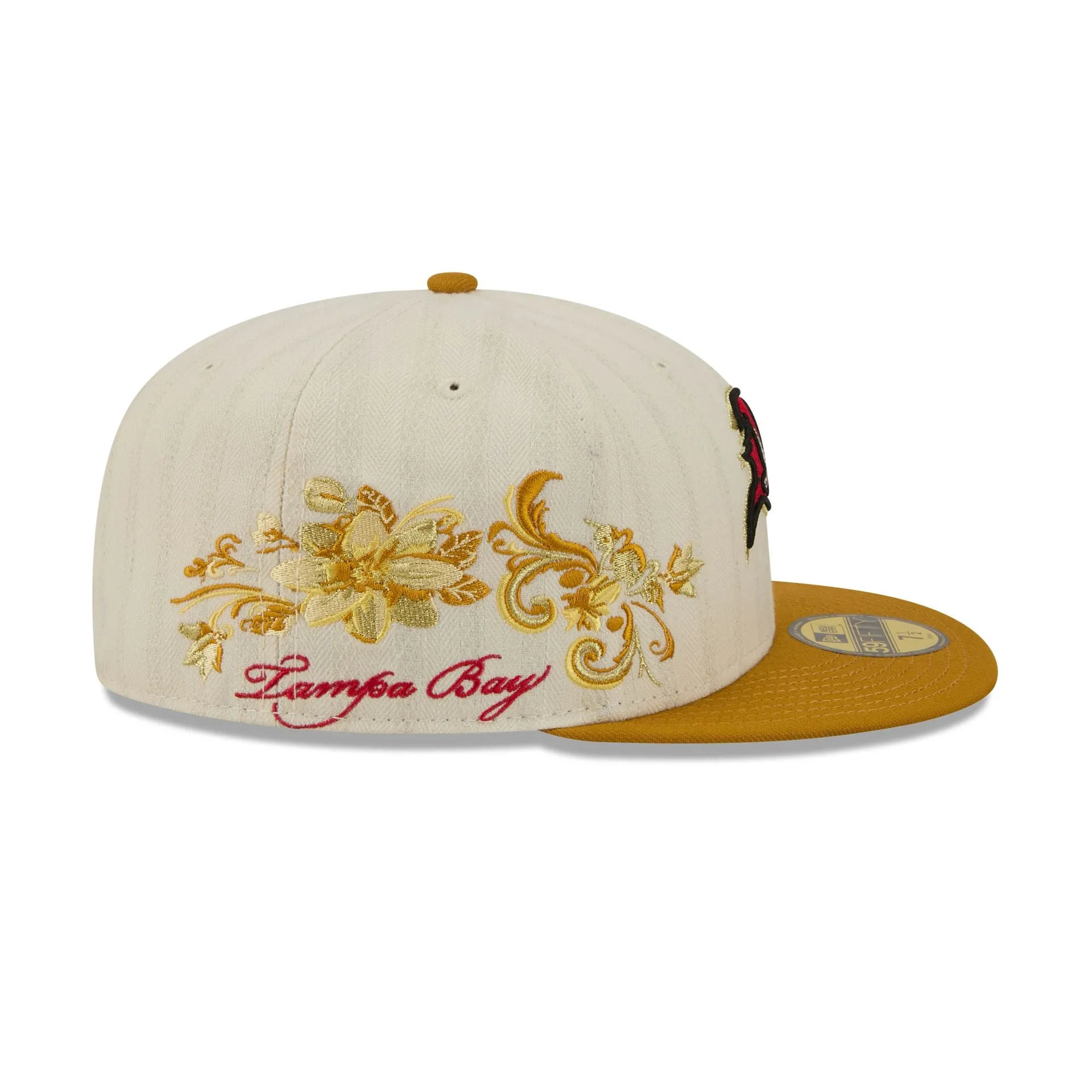 Tampa Bay Buccaneers Chrome Herringbone 59FIFTY Fitted Hat sold by New Era product image thumbnail 4