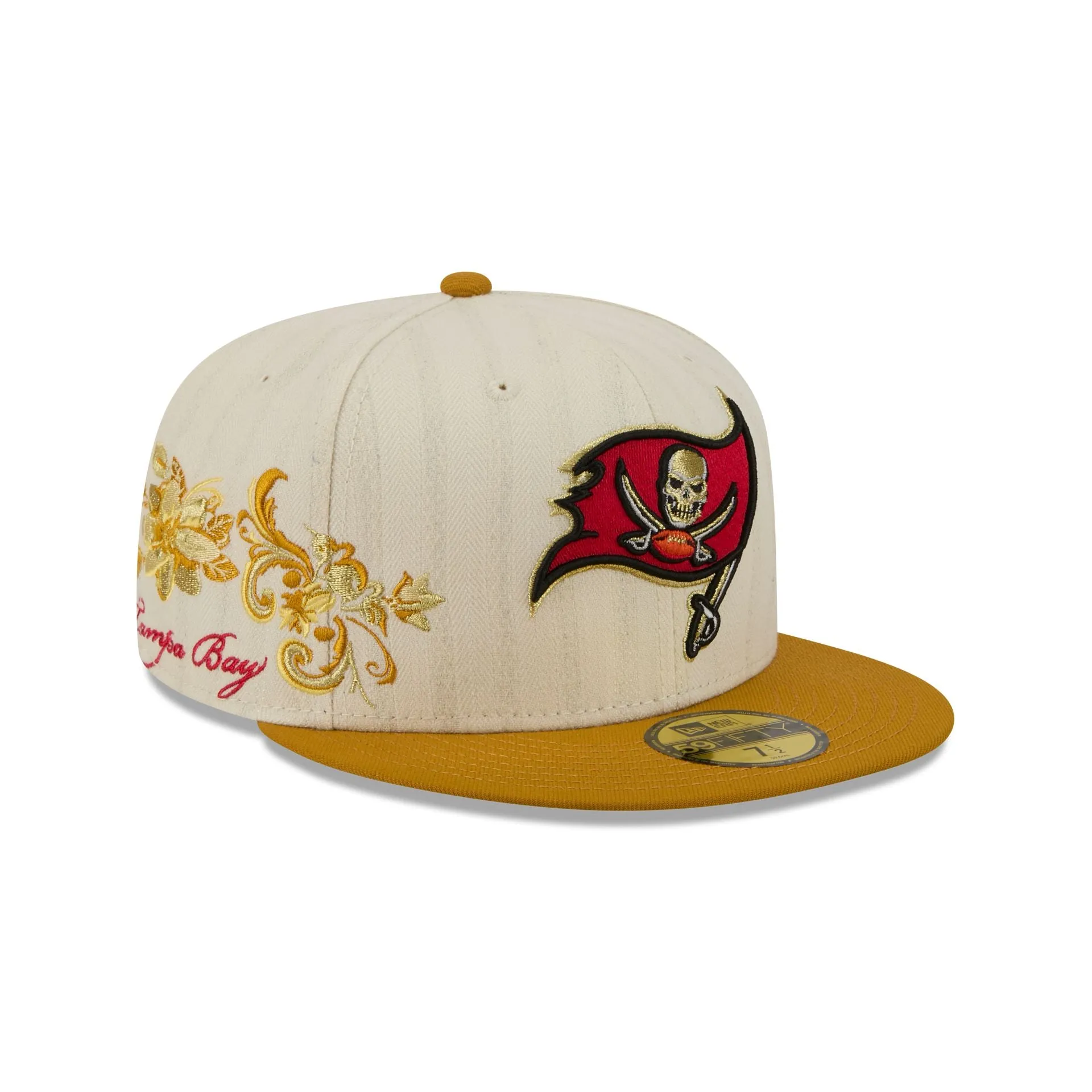 Tampa Bay Buccaneers Chrome Herringbone 59FIFTY Fitted Hat sold by New Era