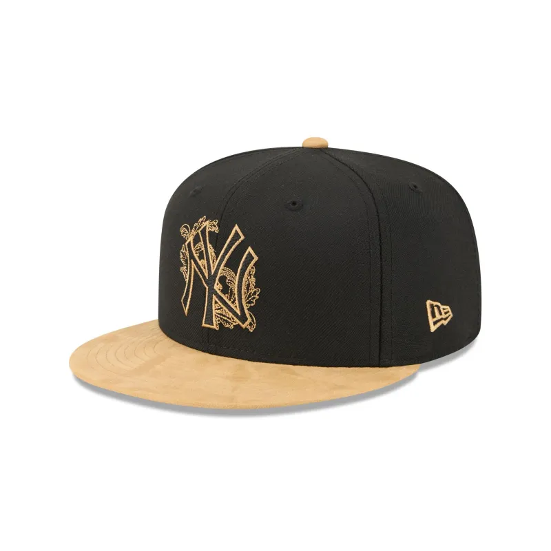 New York Yankees Black Wool 59FIFTY Fitted Hat made by New Era