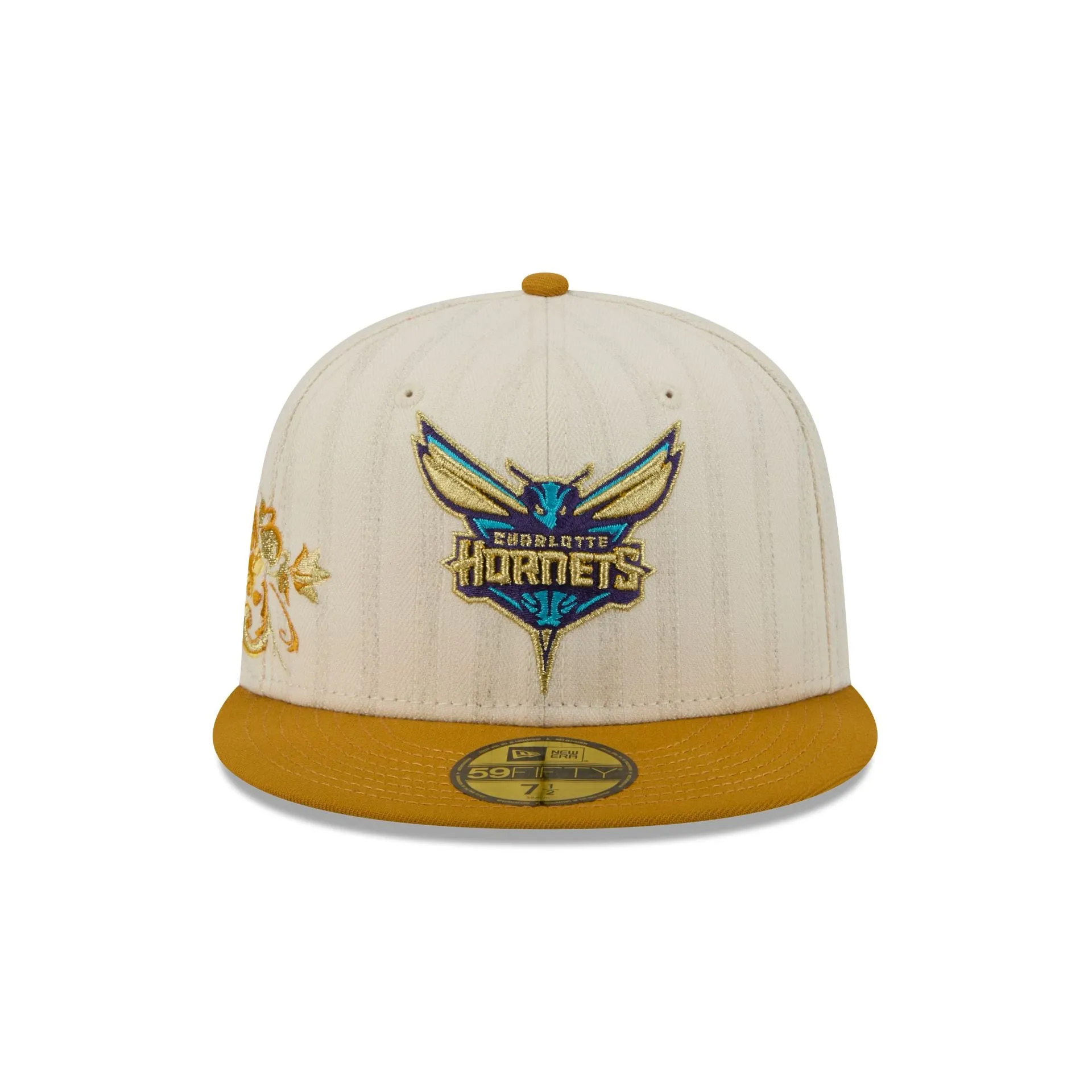Charlotte Hornets Chrome Herringbone 59FIFTY Fitted Hat sold by New Era product image thumbnail 2