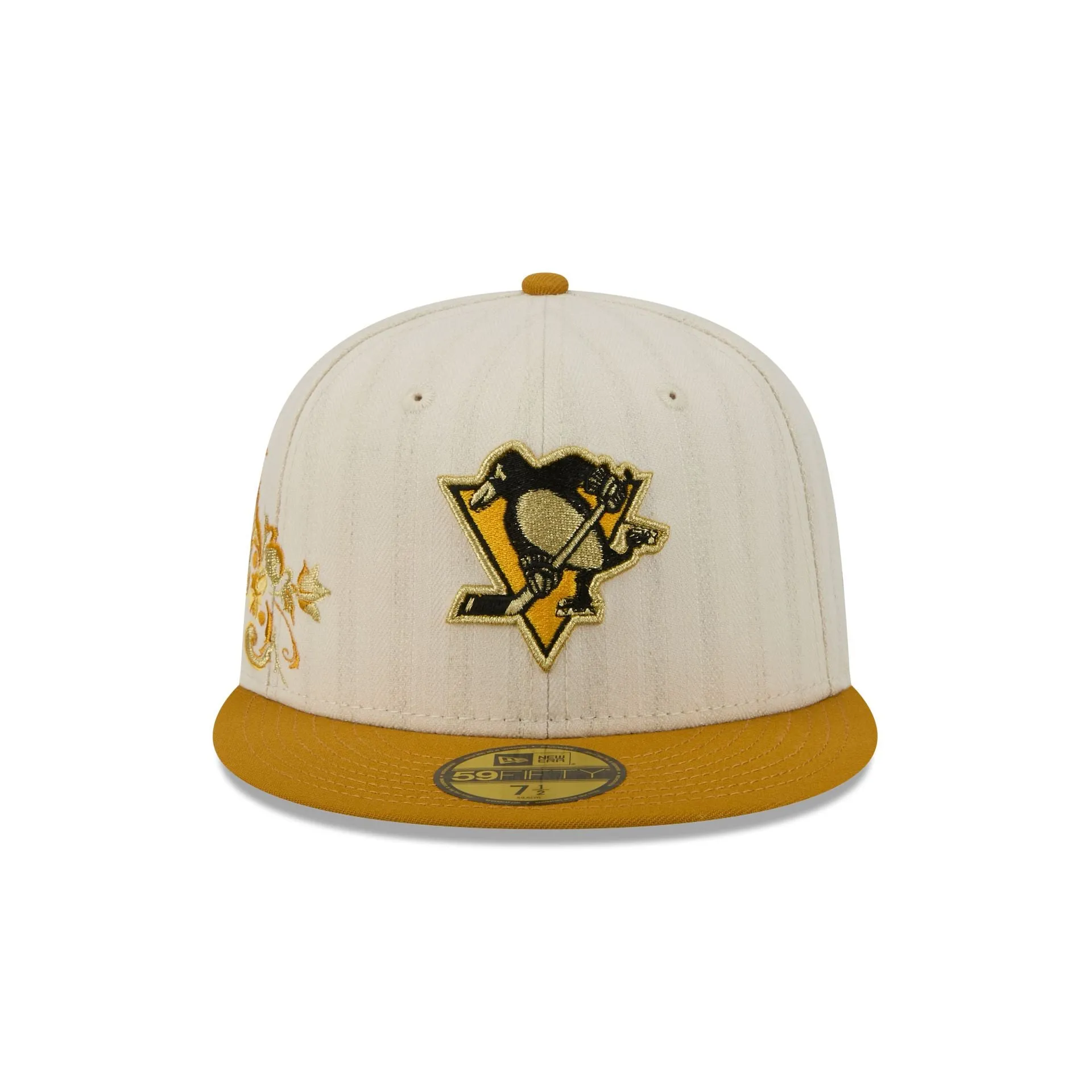 Pittsburgh Penguins Chrome Herringbone 59FIFTY Fitted Hat sold by New Era product image thumbnail 2
