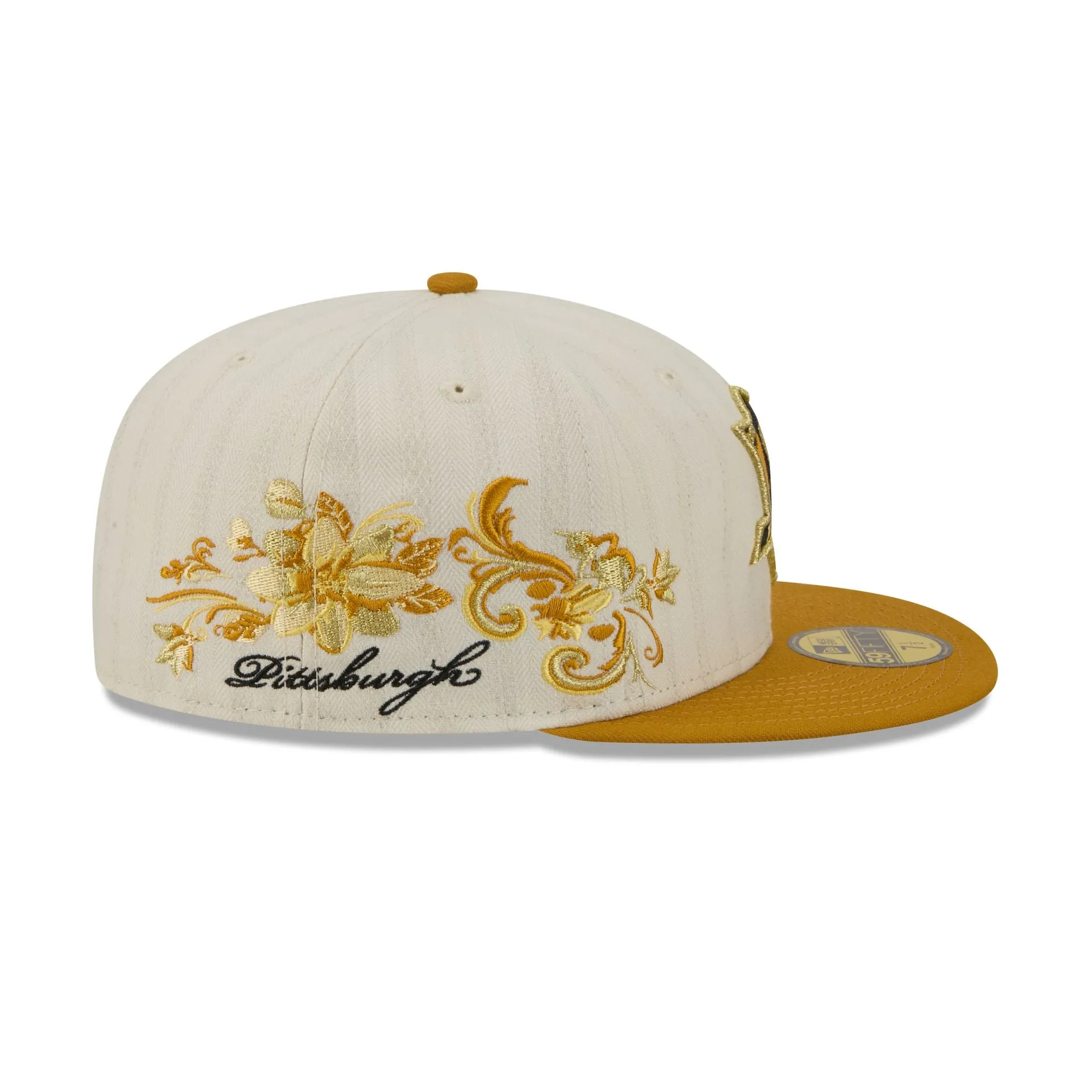 Pittsburgh Penguins Chrome Herringbone 59FIFTY Fitted Hat sold by New Era product image thumbnail 4