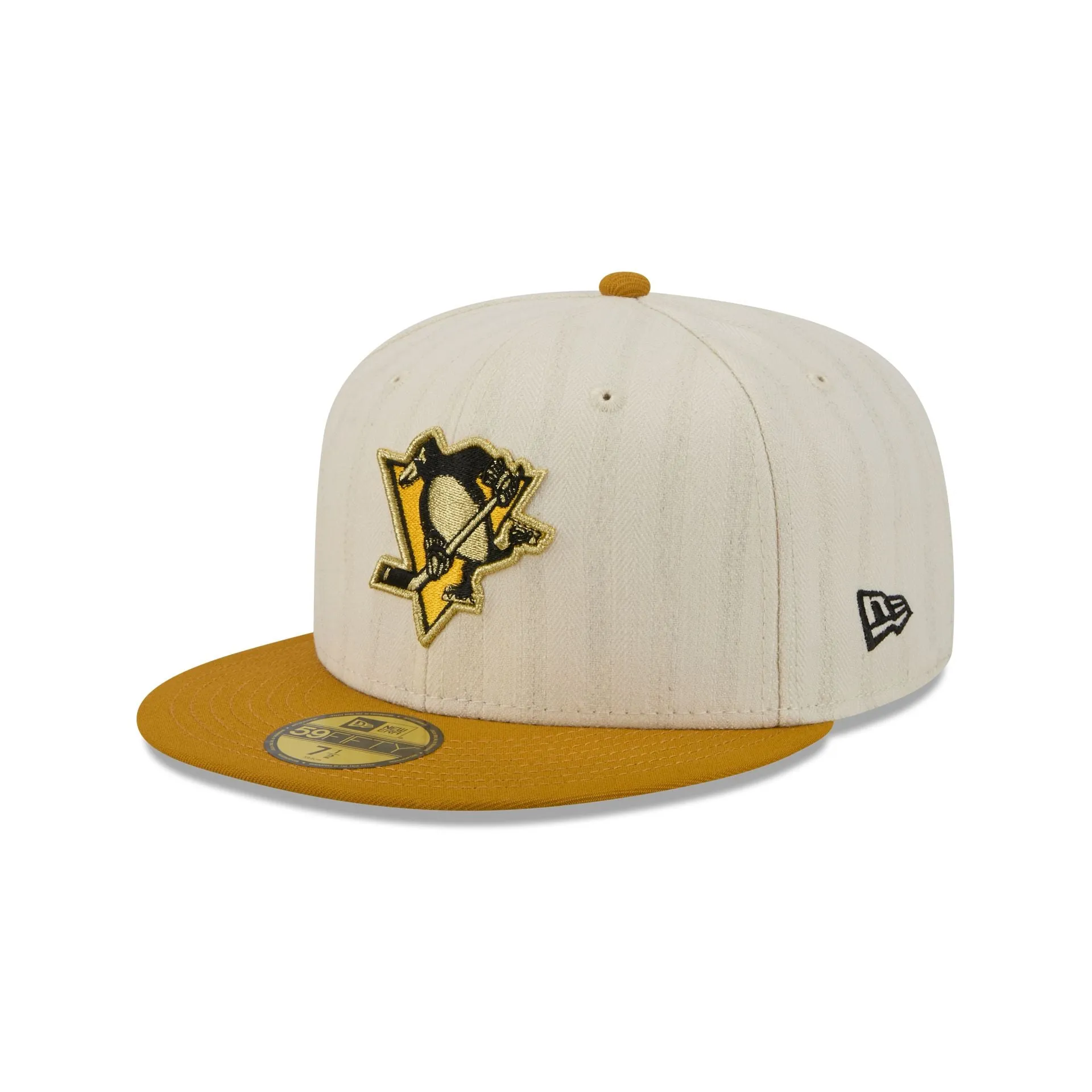 Pittsburgh Penguins Chrome Herringbone 59FIFTY Fitted Hat sold by New Era product image thumbnail 3