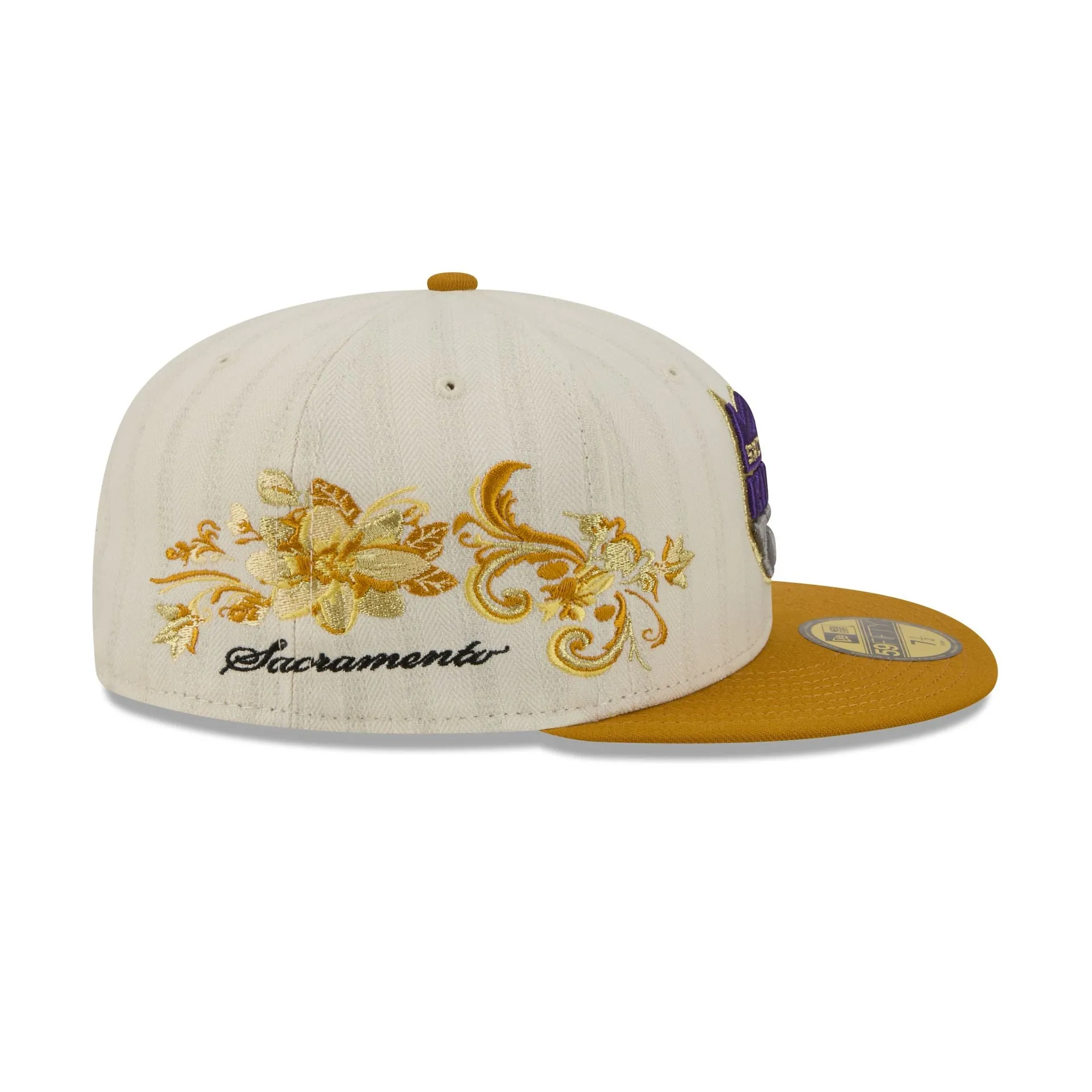Sacramento Kings Chrome Herringbone 59FIFTY Fitted Hat sold by New Era product image thumbnail 4