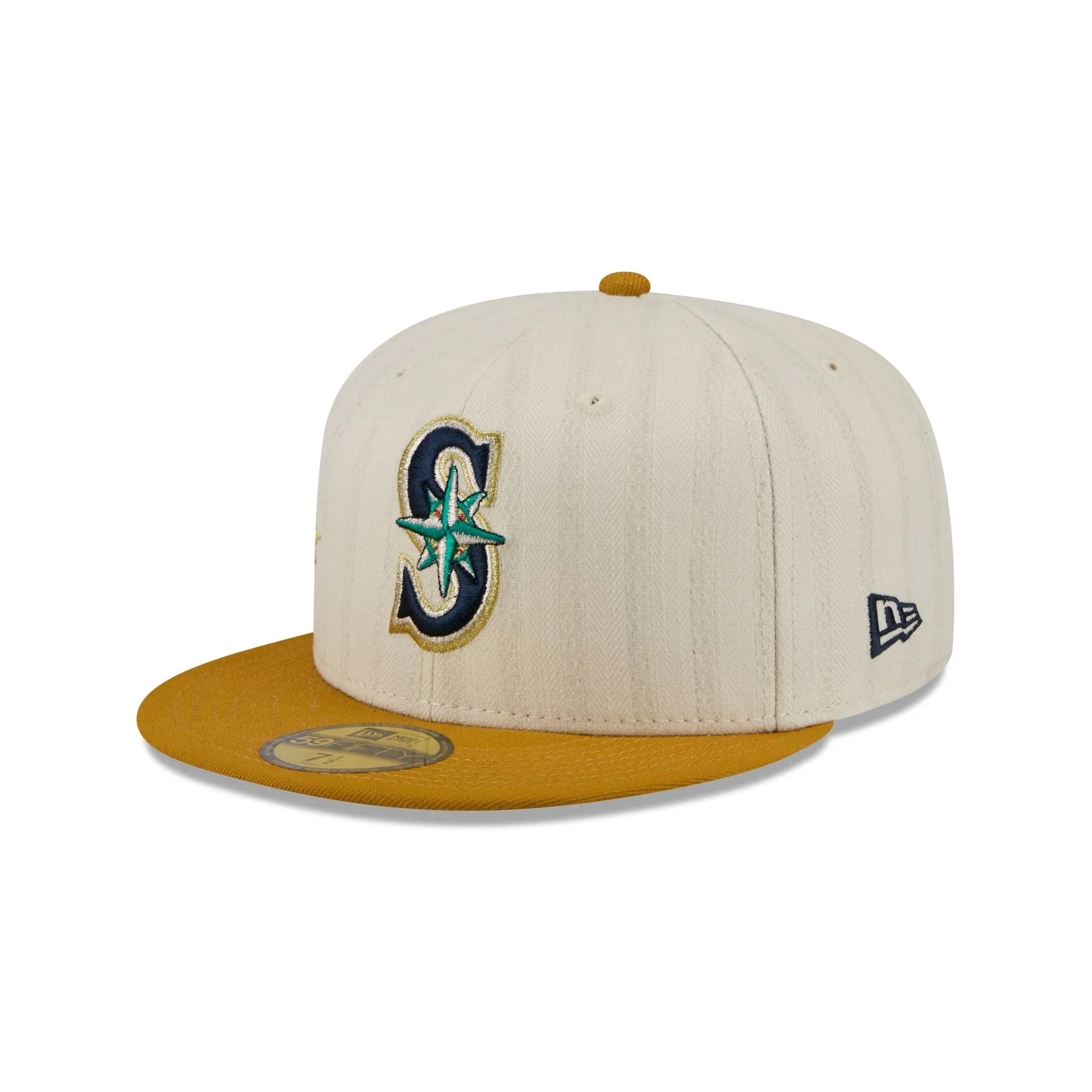 Seattle Mariners Chrome Herringbone 59FIFTY Fitted Hat sold by New Era product image thumbnail 3