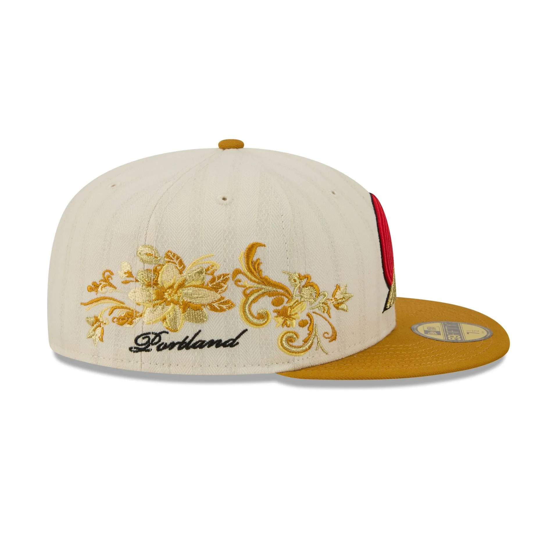 Portland Trail Blazers Chrome Herringbone 59FIFTY Fitted Hat sold by New Era product image thumbnail 4