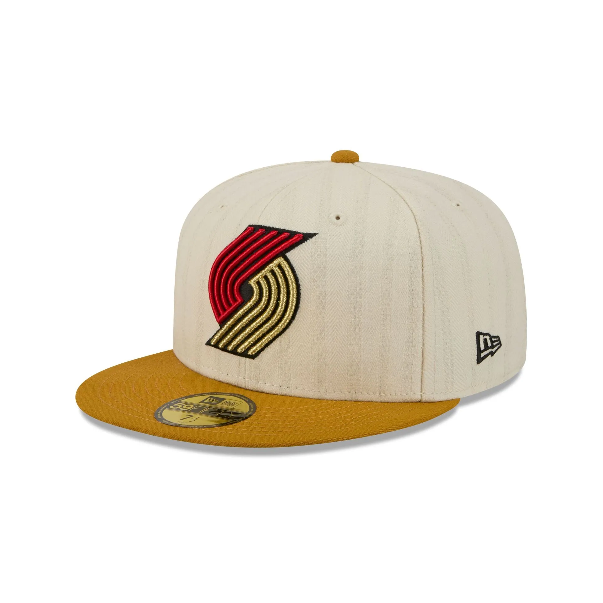 Portland Trail Blazers Chrome Herringbone 59FIFTY Fitted Hat sold by New Era product image thumbnail 3