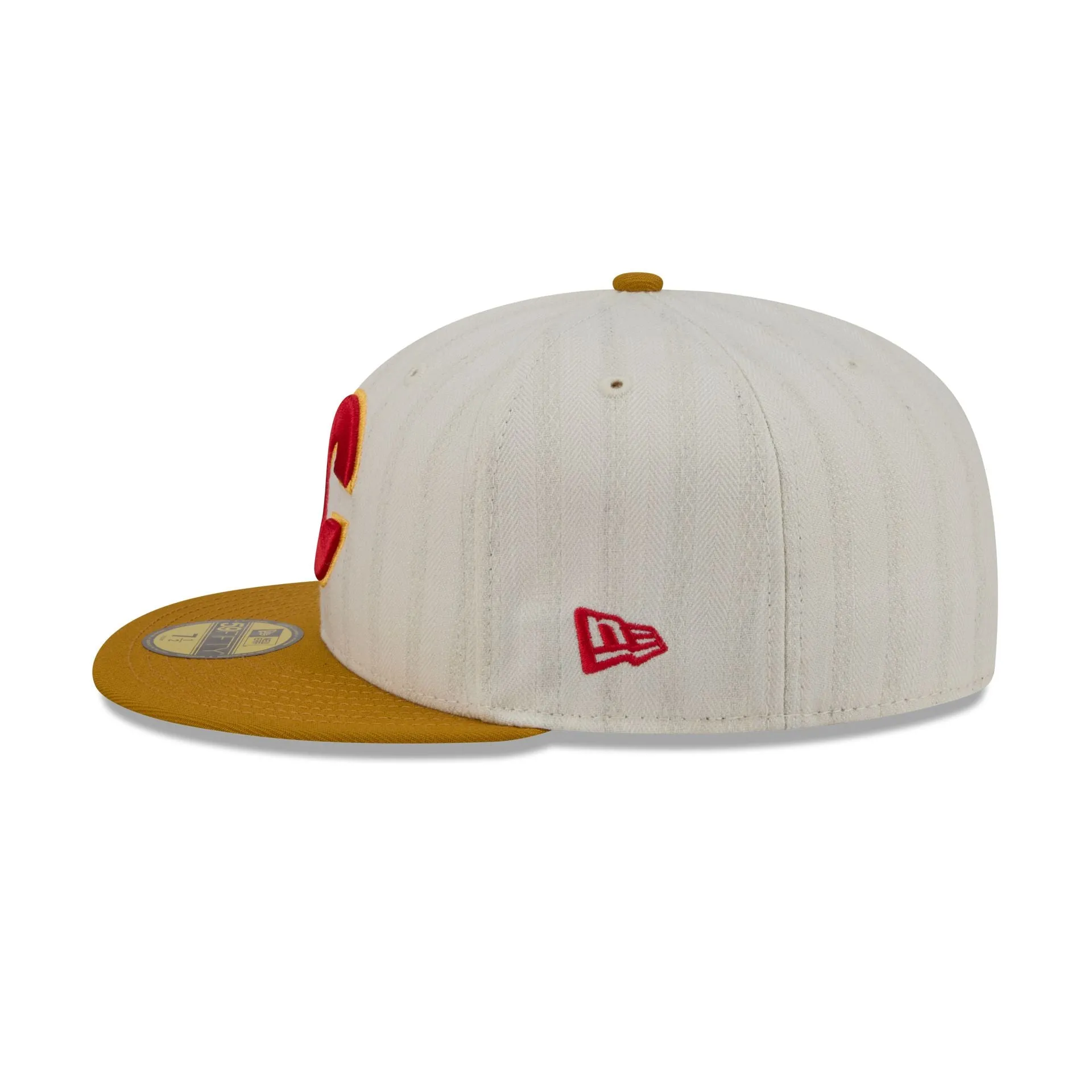 Calgary Flames Chrome Herringbone 59FIFTY Fitted Hat sold by New Era product image thumbnail 5