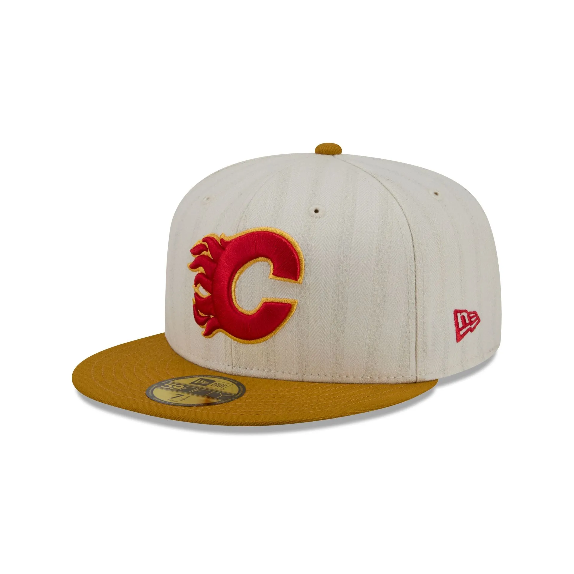 Calgary Flames Chrome Herringbone 59FIFTY Fitted Hat sold by New Era product image thumbnail 3