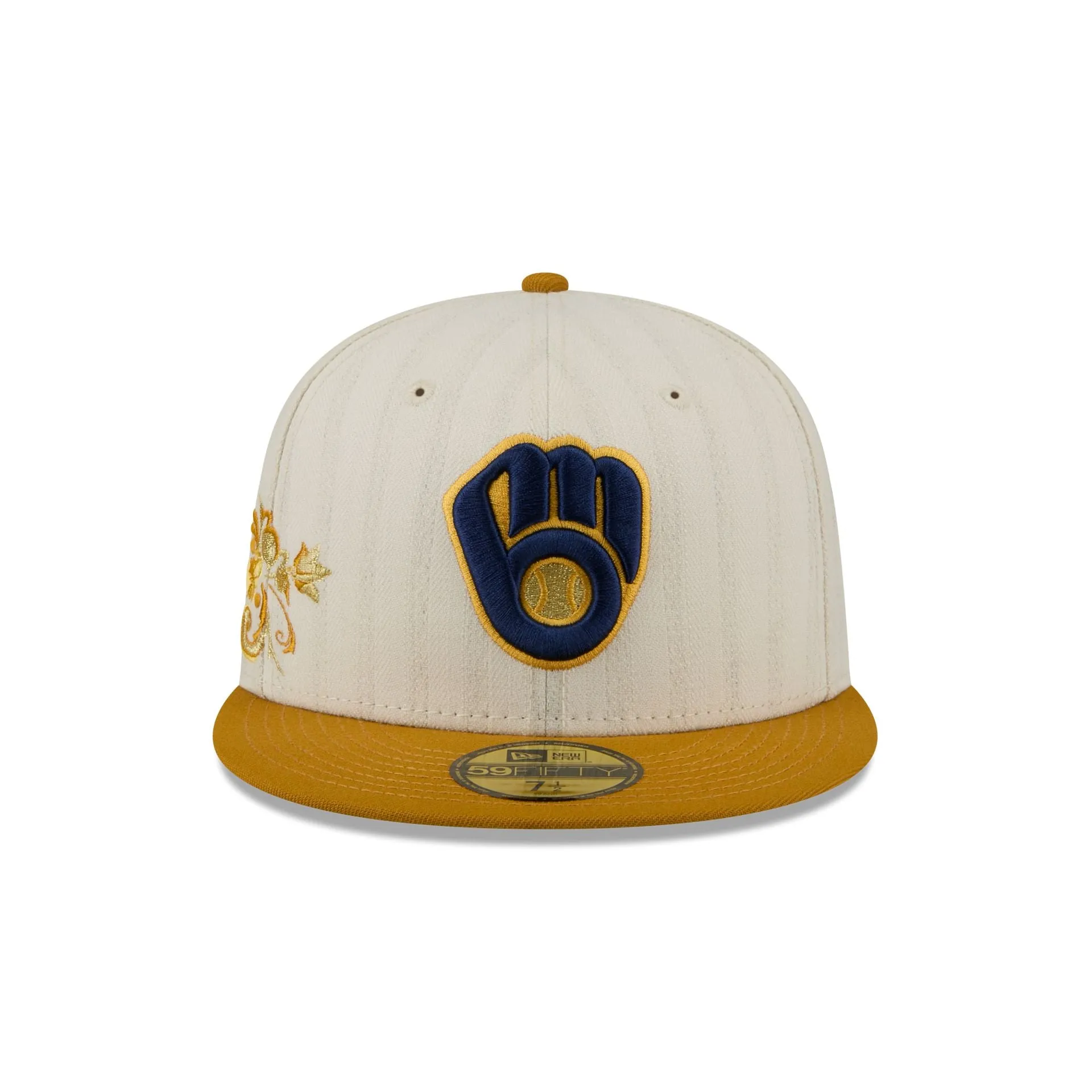 Milwaukee Brewers Chrome Herringbone 59FIFTY Fitted Hat sold by New Era product image thumbnail 2