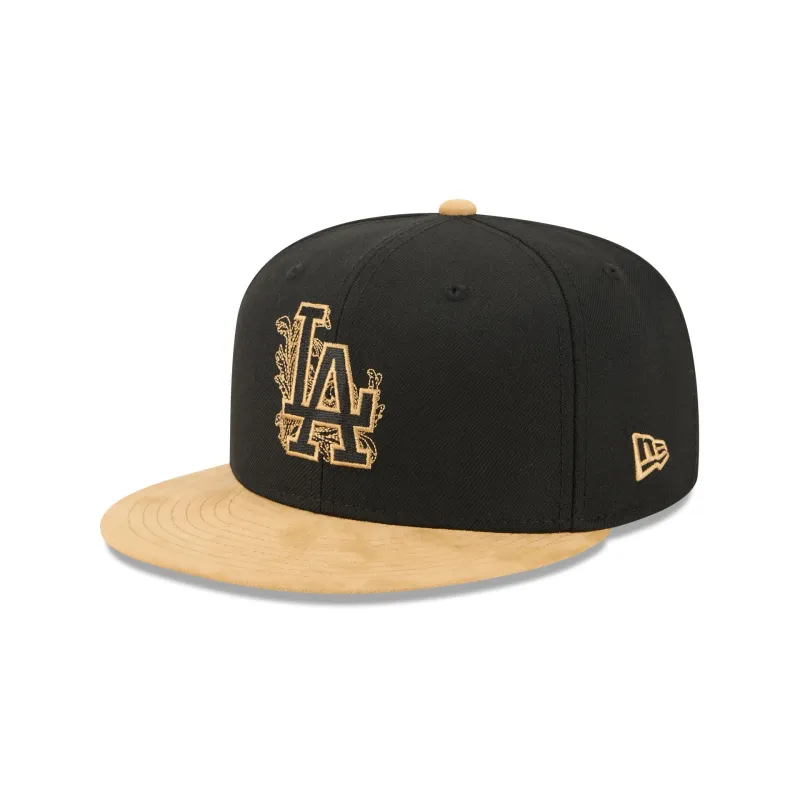 Los Angeles Dodgers Black Wool 59FIFTY Fitted Hat made by New Era