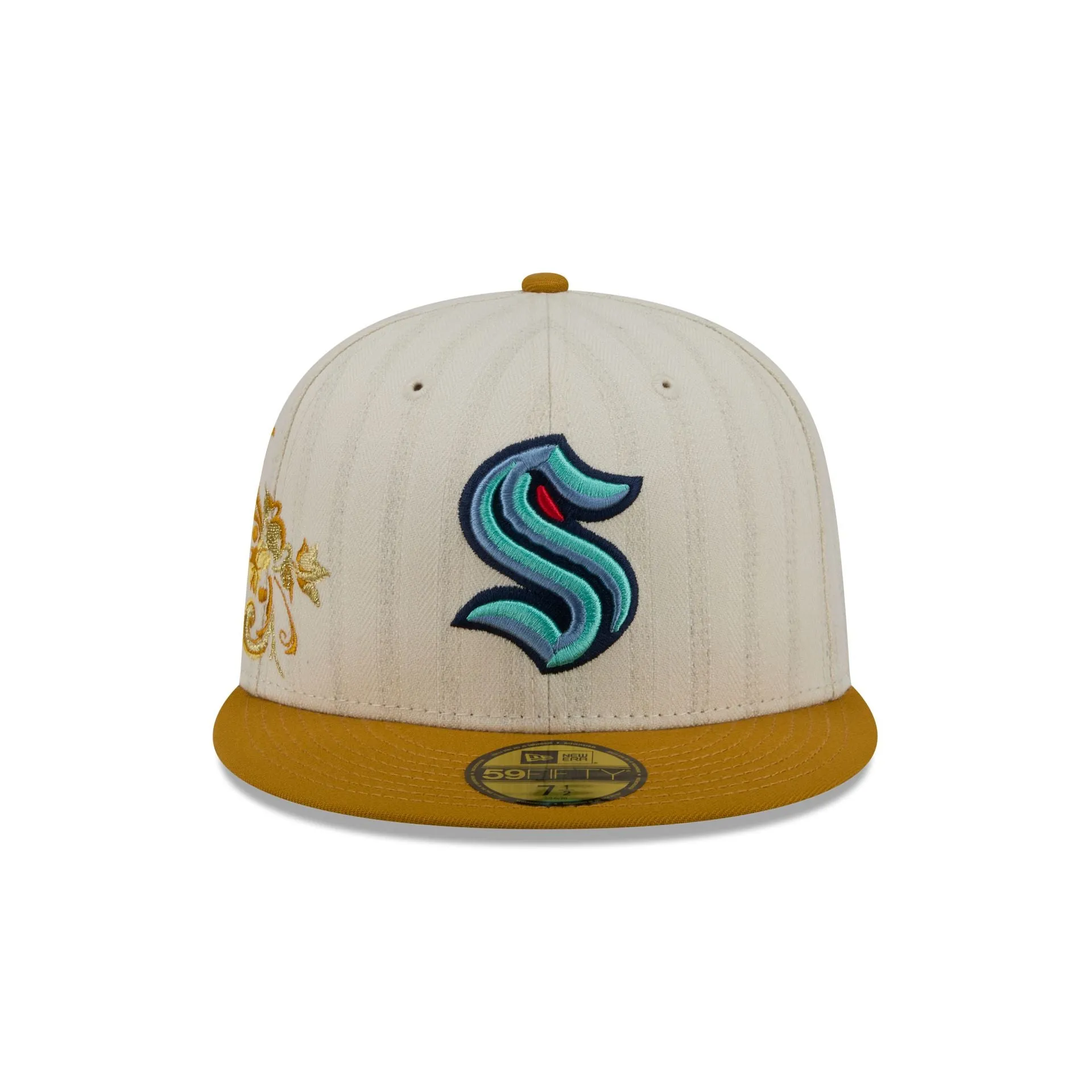 Seattle Kraken Chrome Herringbone 59FIFTY Fitted Hat sold by New Era product image thumbnail 2