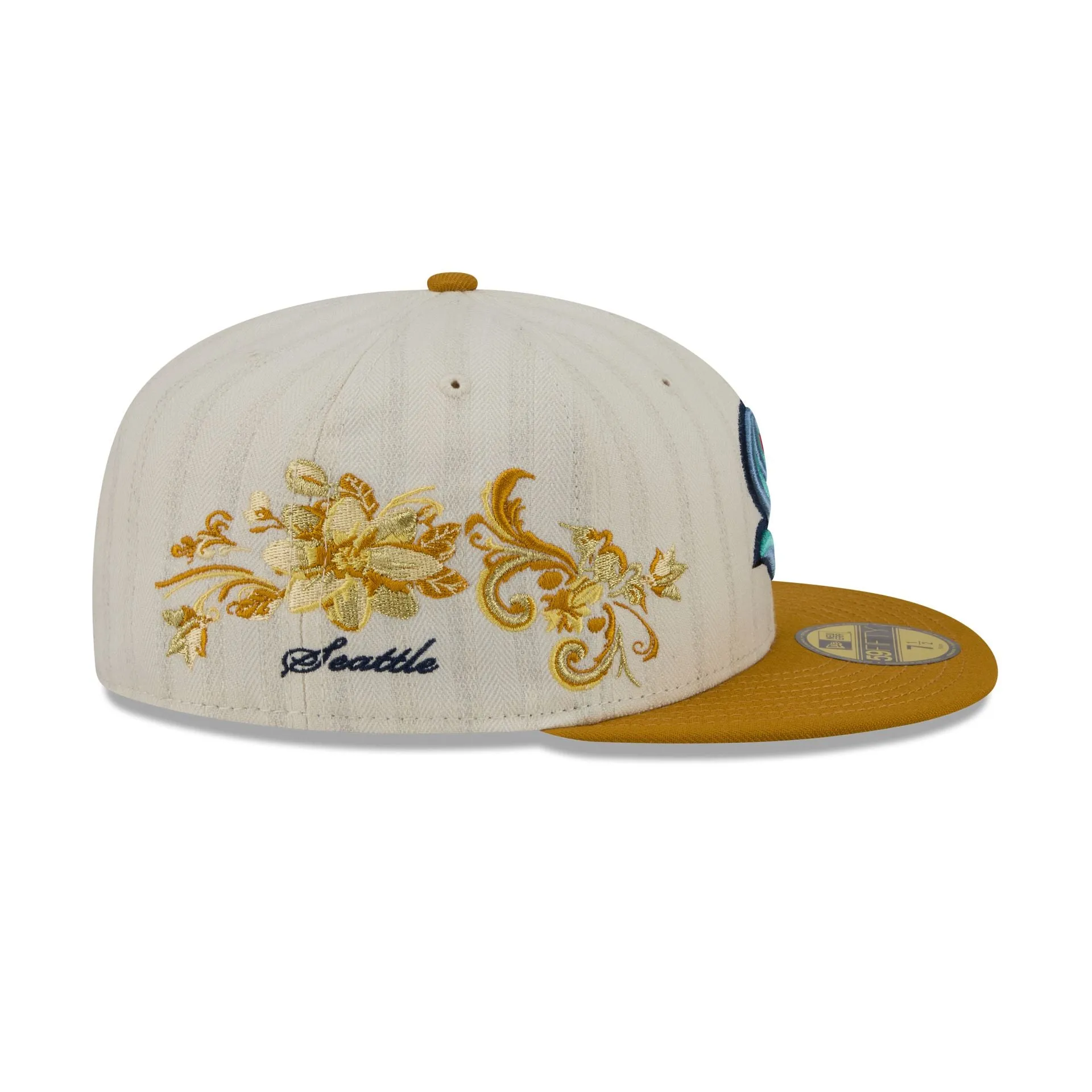 Seattle Kraken Chrome Herringbone 59FIFTY Fitted Hat sold by New Era product image thumbnail 4