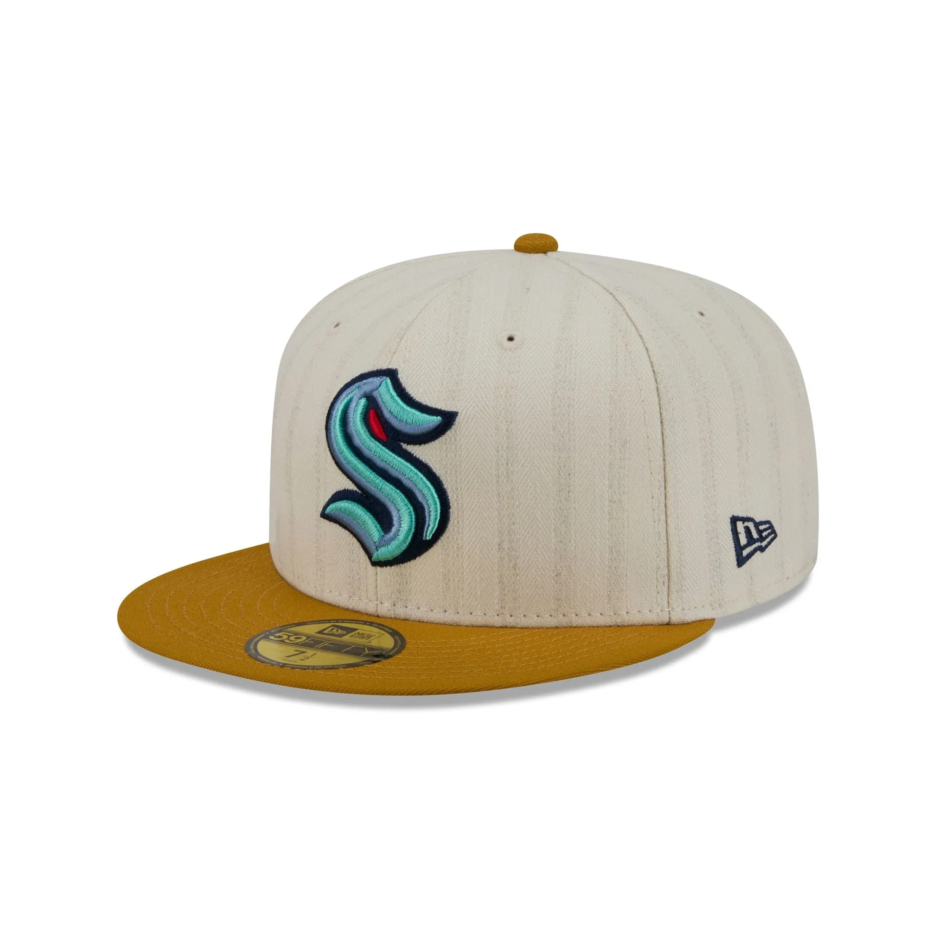 Seattle Kraken Chrome Herringbone 59FIFTY Fitted Hat sold by New Era product image thumbnail 3