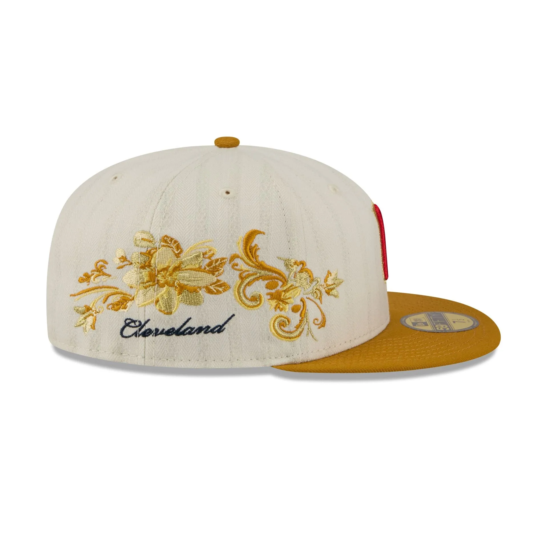Cleveland Guardians Chrome Herringbone 59FIFTY Fitted Hat sold by New Era product image thumbnail 4