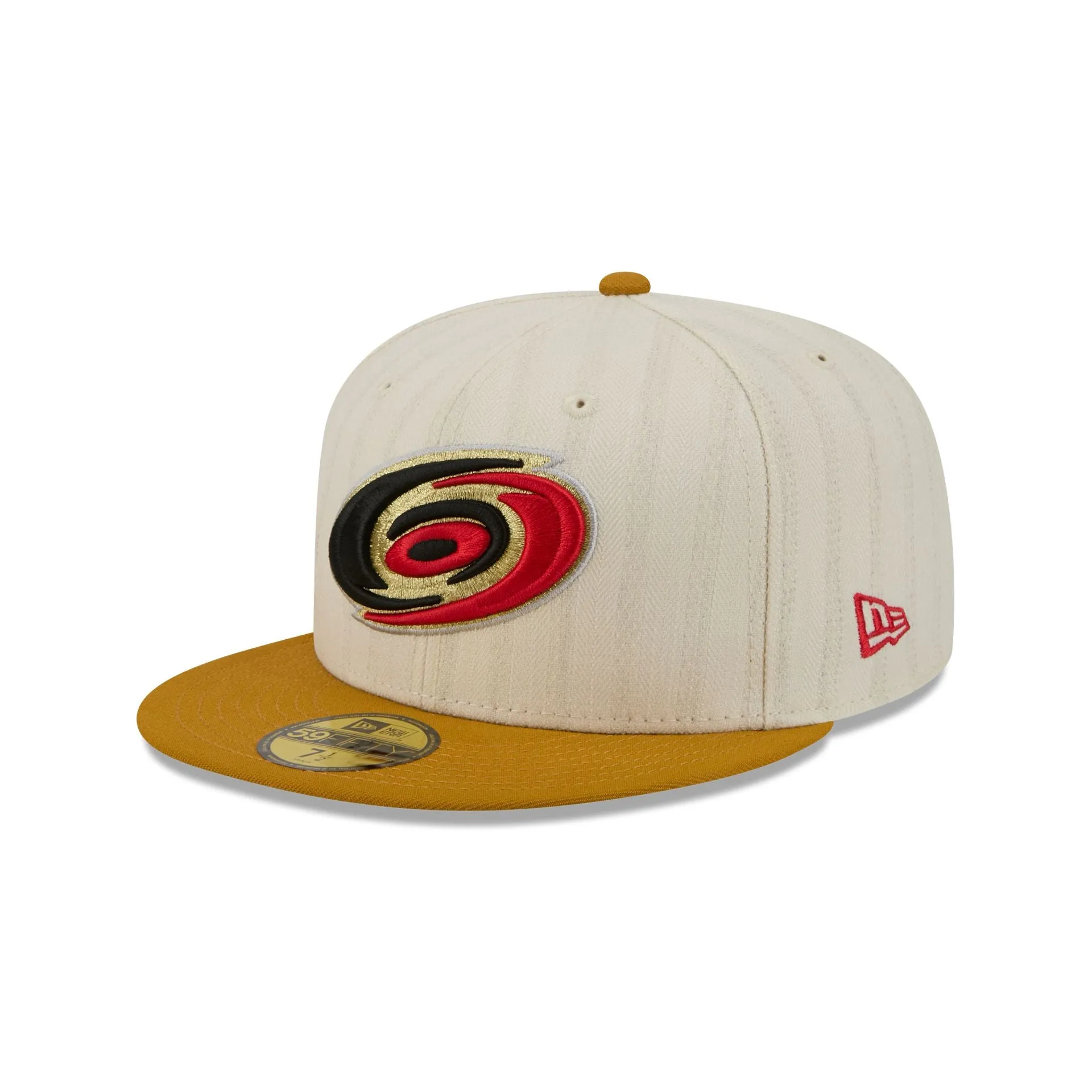 Carolina Hurricanes Chrome Herringbone 59FIFTY Fitted Hat sold by New Era product image thumbnail 3