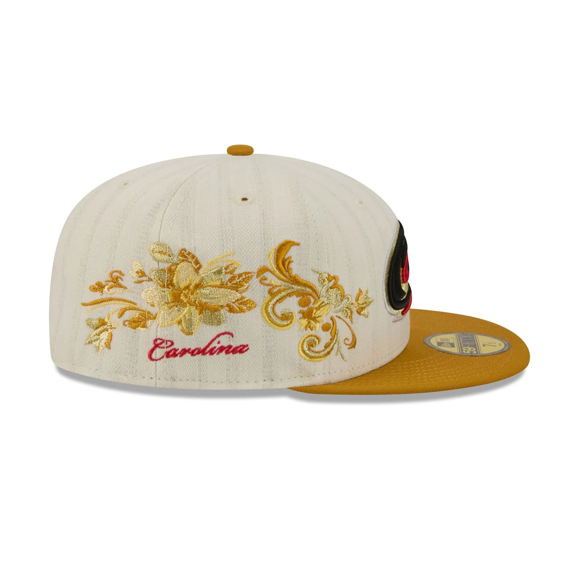 Carolina Hurricanes Chrome Herringbone 59FIFTY Fitted Hat sold by New Era product image thumbnail 4