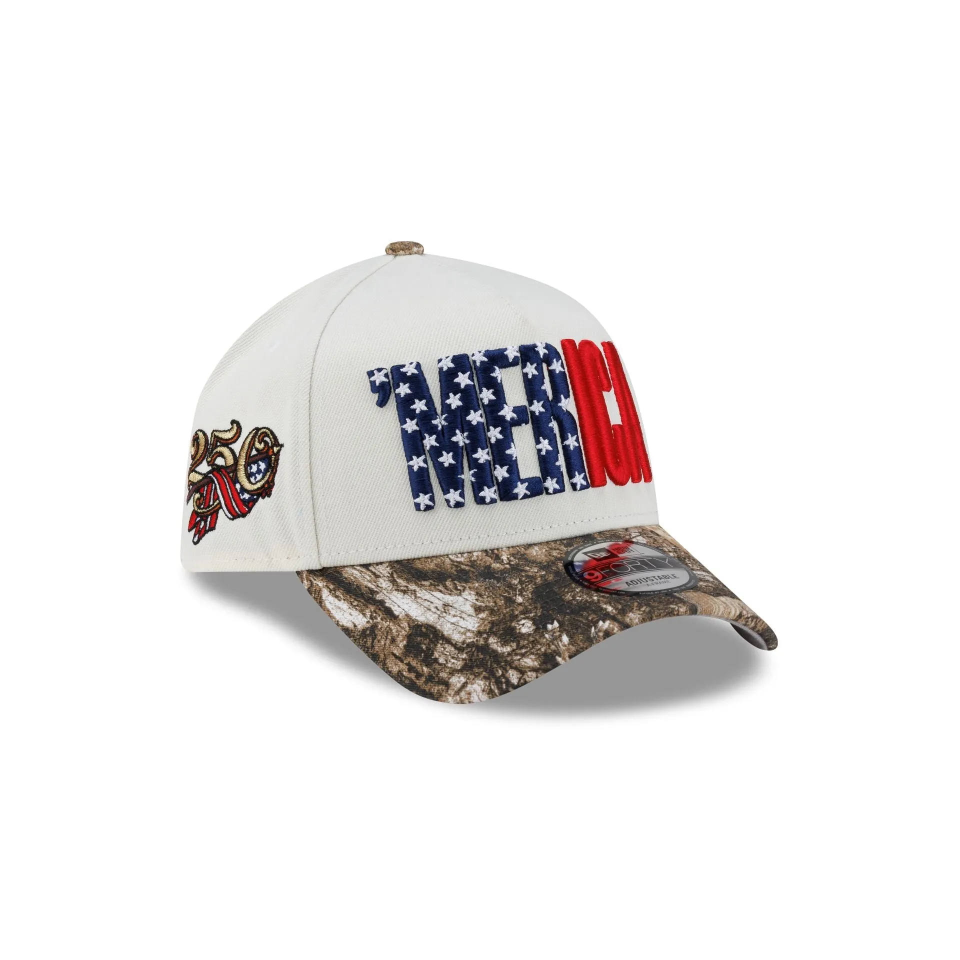 New Era Cap 'Merica Chrome White 9FORTY A-Frame Snapback Hat sold by New Era