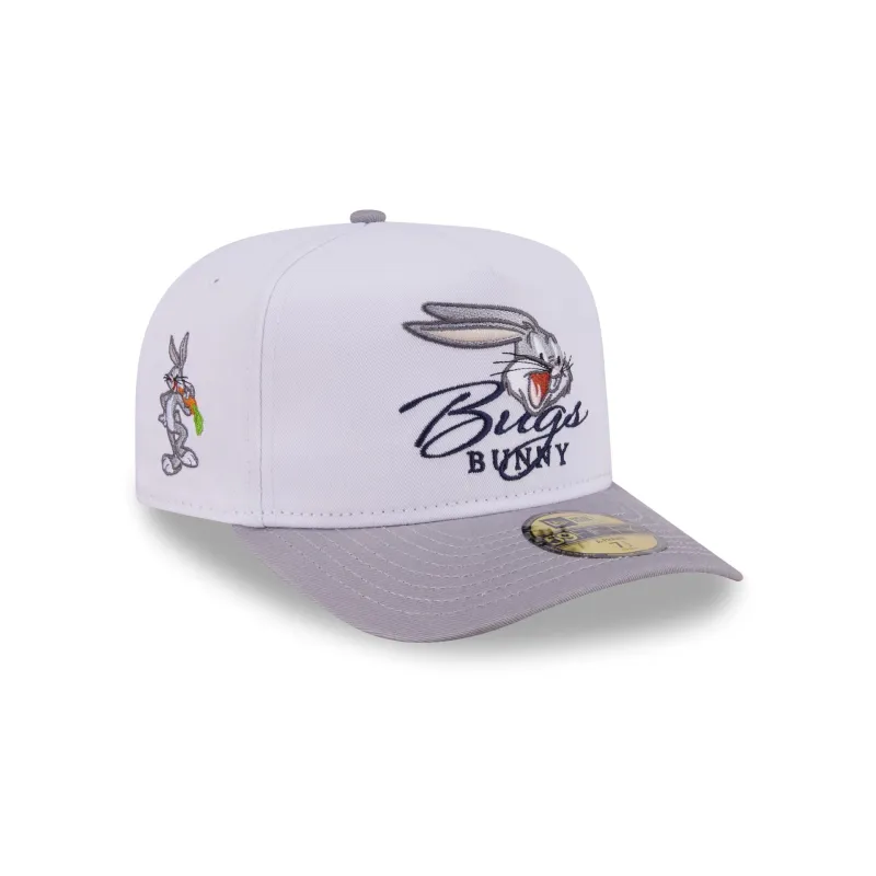 Looney Tunes Bugs Bunny Script 59FIFTY A-Frame Fitted Hat made by New Era