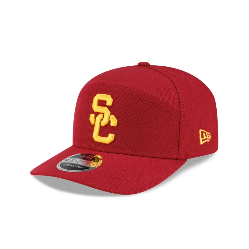 USC Trojans Poly Split Panel 9SEVENTY Stretch-Snap Hat made by New Era