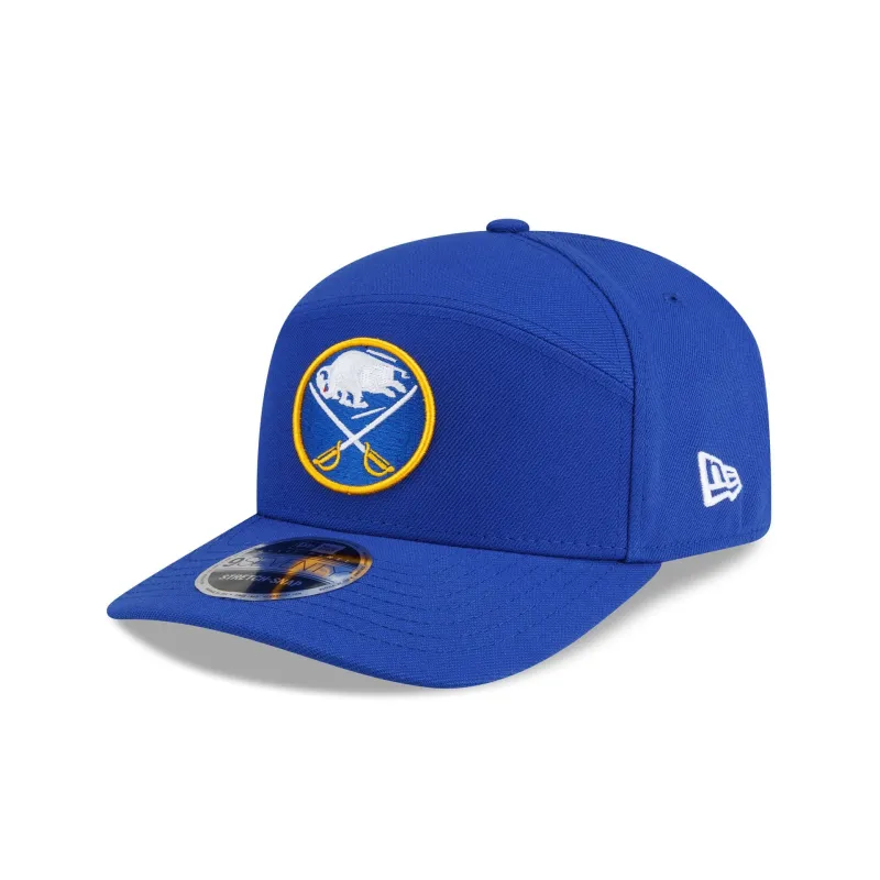 Buffalo Sabres Poly Split Panel 9SEVENTY Stretch-Snap Hat made by New Era